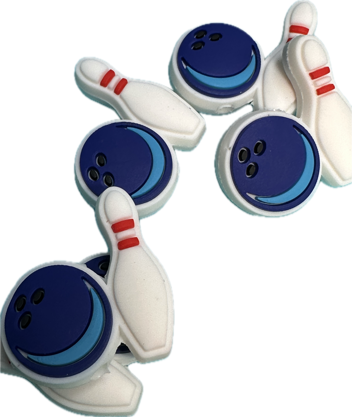 Bowling Focal Bead/ beadable pen/ Silicone bead/ keychain bead/ bowl pins #2