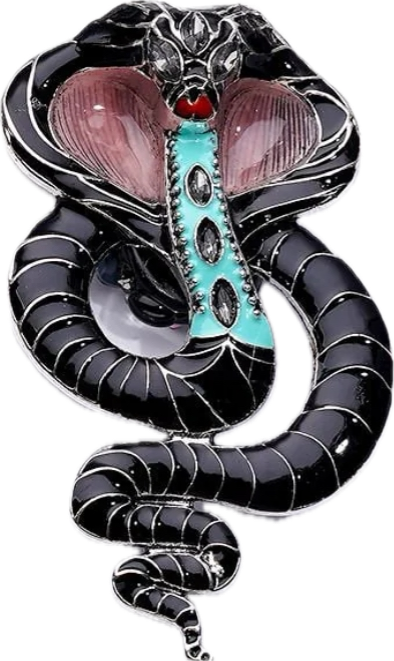 Fancy Cobra snake bead/silver gold alloy bead/very large 100mmx65mm