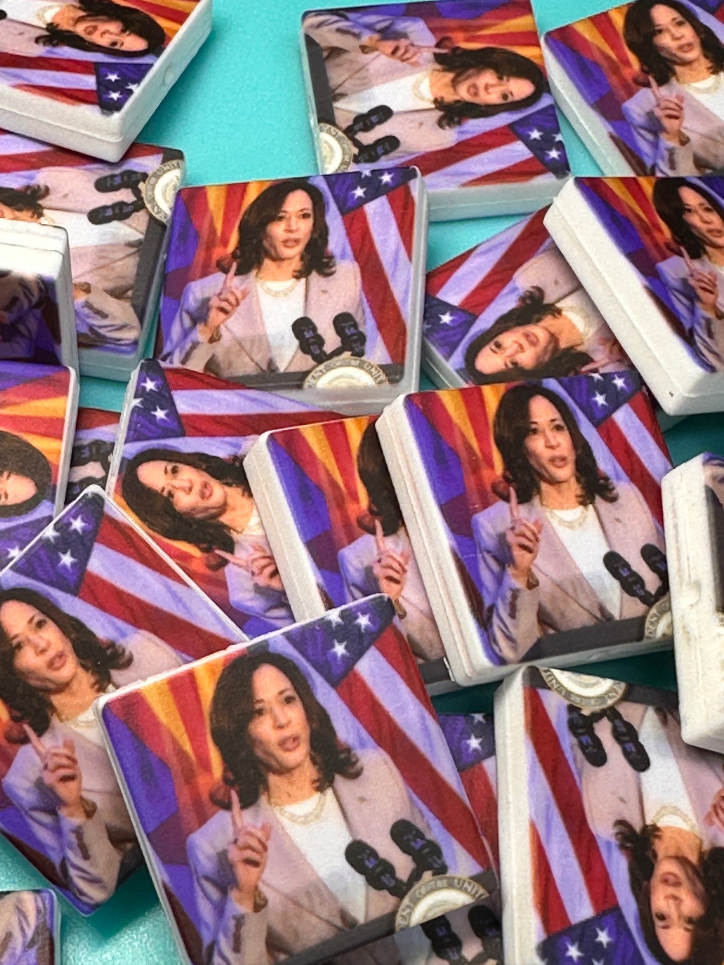 Kamala Harris / Presidential election Focal Bead / 2024 / design 11