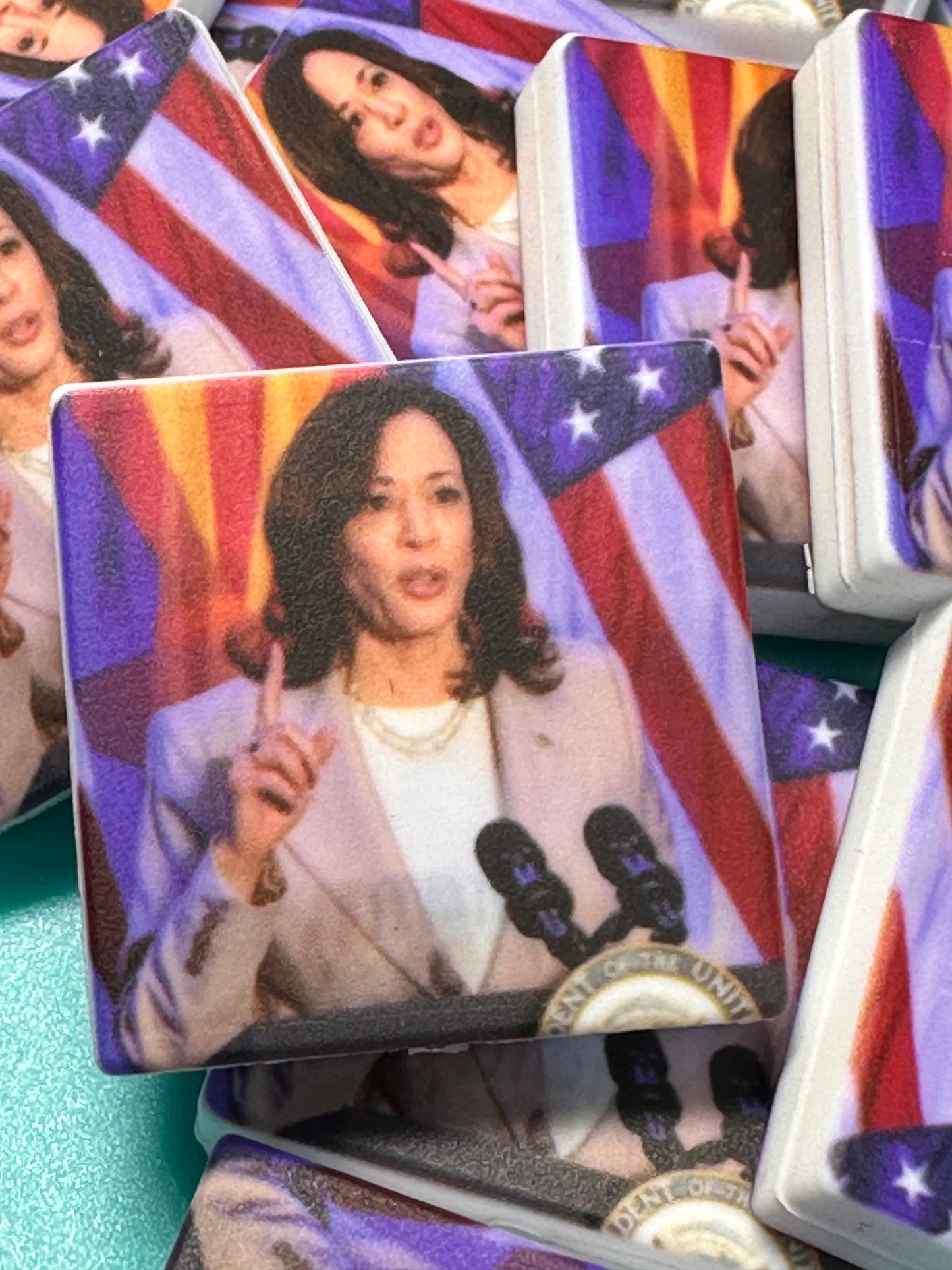Kamala Harris / Presidential election Focal Bead / 2024 / design 11