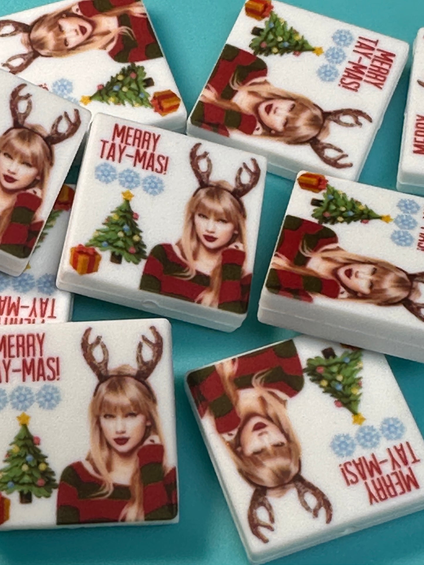 Christmas Taylor Swift focal bead design #3