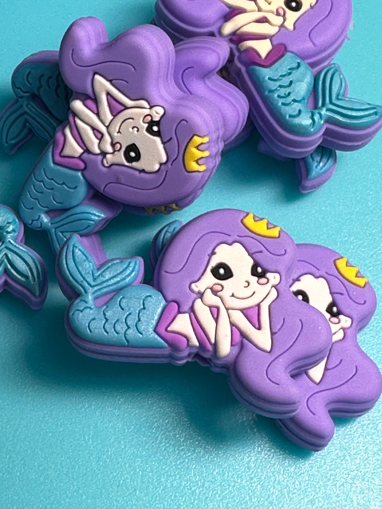Mermaids/ Focal Bead/ beadable pen/ Silicone bead/ keychain bead/