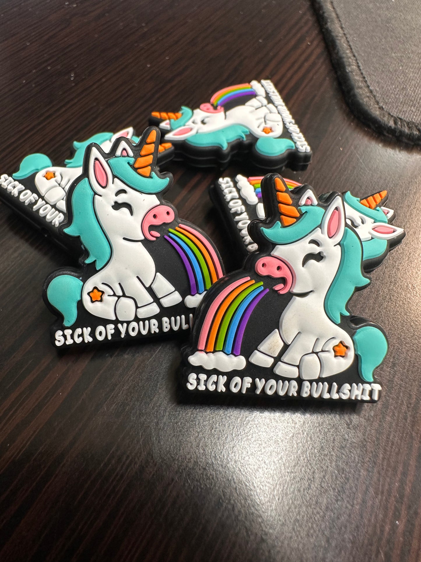 Unicorn Focal Bead/ beadable pen/ Silicone bead/ keychain bead/DIY/unicorn/rainbow