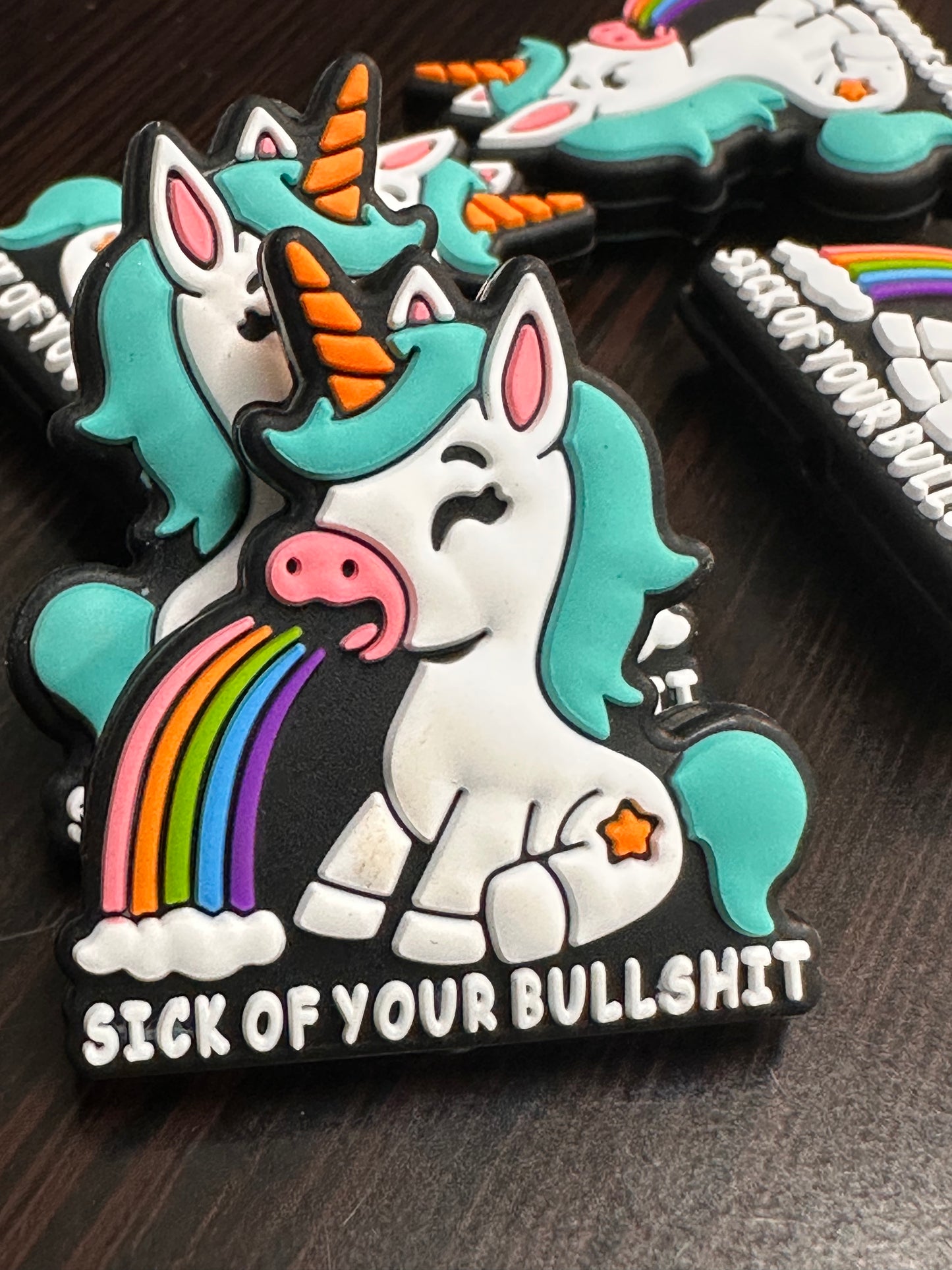Unicorn Focal Bead/ beadable pen/ Silicone bead/ keychain bead/DIY/unicorn/rainbow