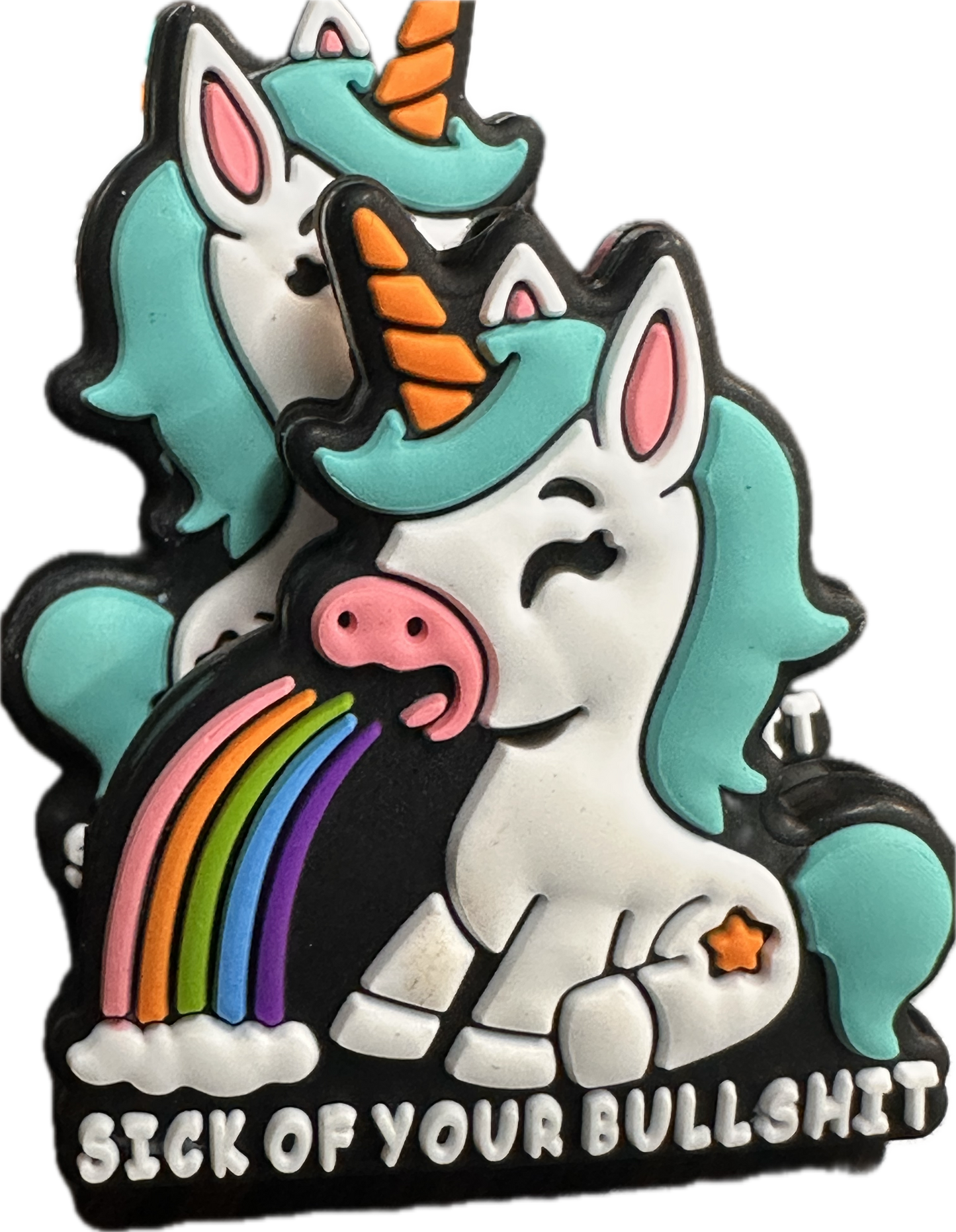 Unicorn Focal Bead/ beadable pen/ Silicone bead/ keychain bead/DIY/unicorn/rainbow