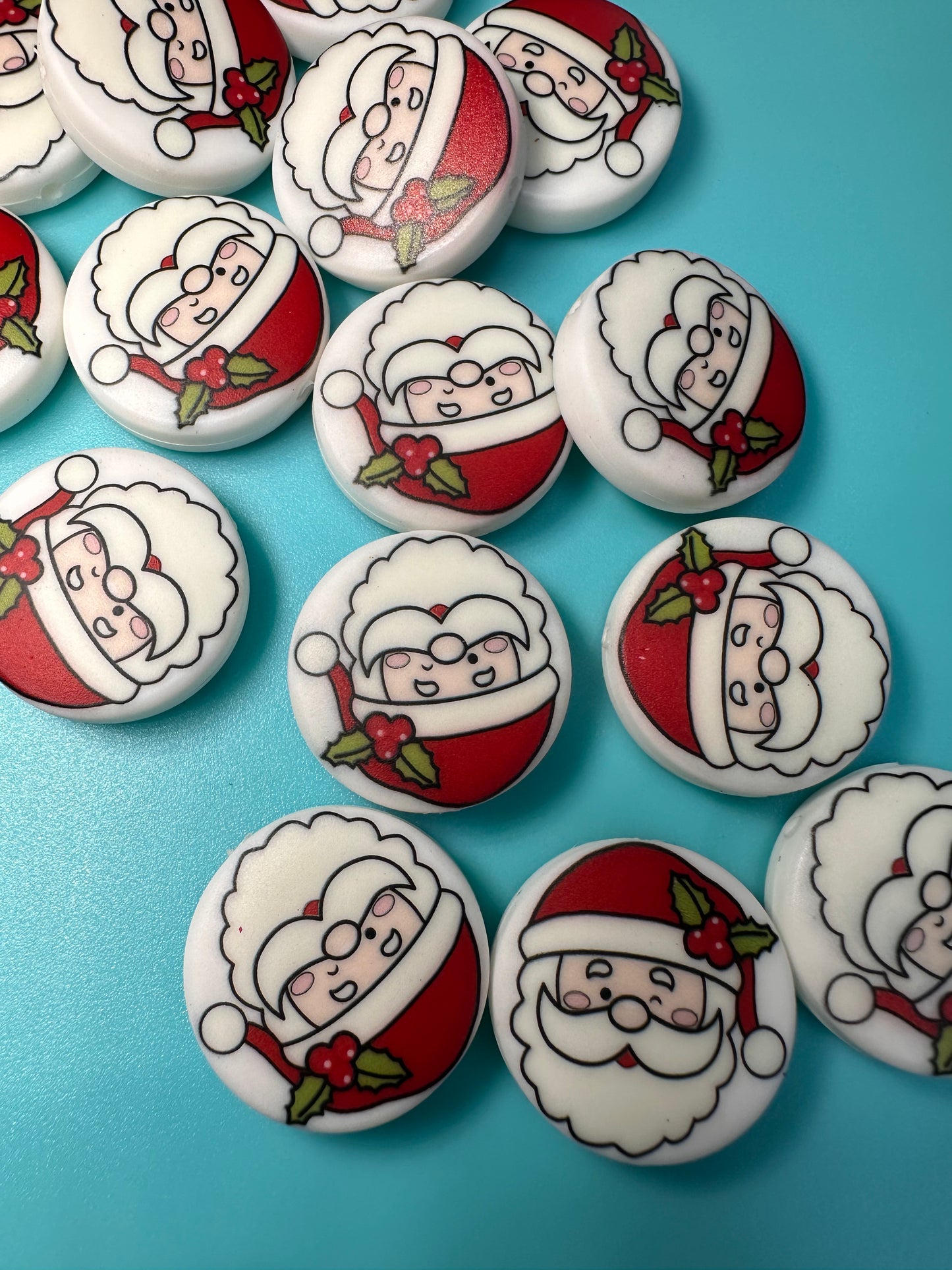 Santa Baby/ Santa Claus/ Sleigh/ Focal Bead/ beadable pen/ Silicone bead/ keychain bead/ Christmas