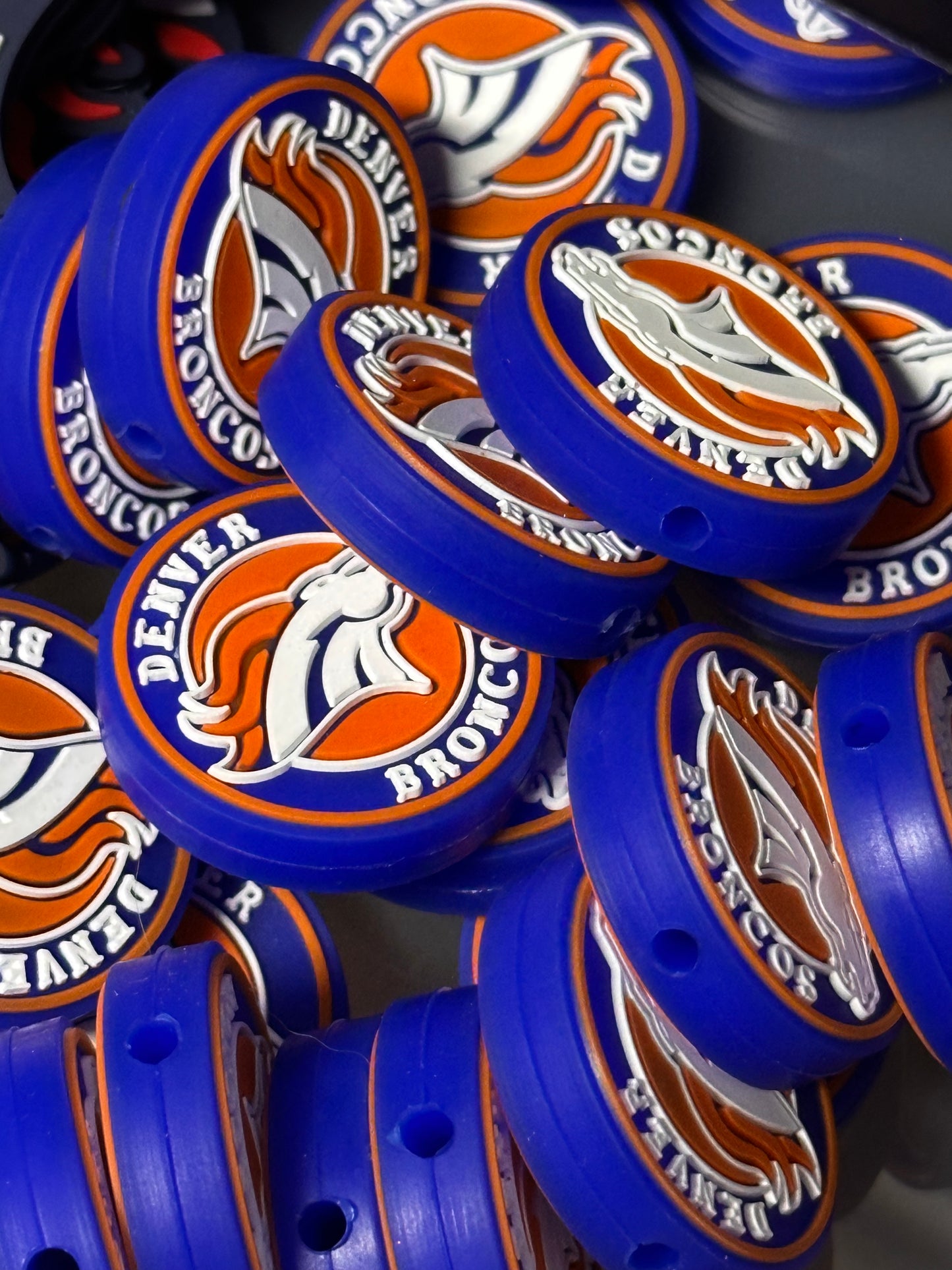 Denver Broncos focal bead/football