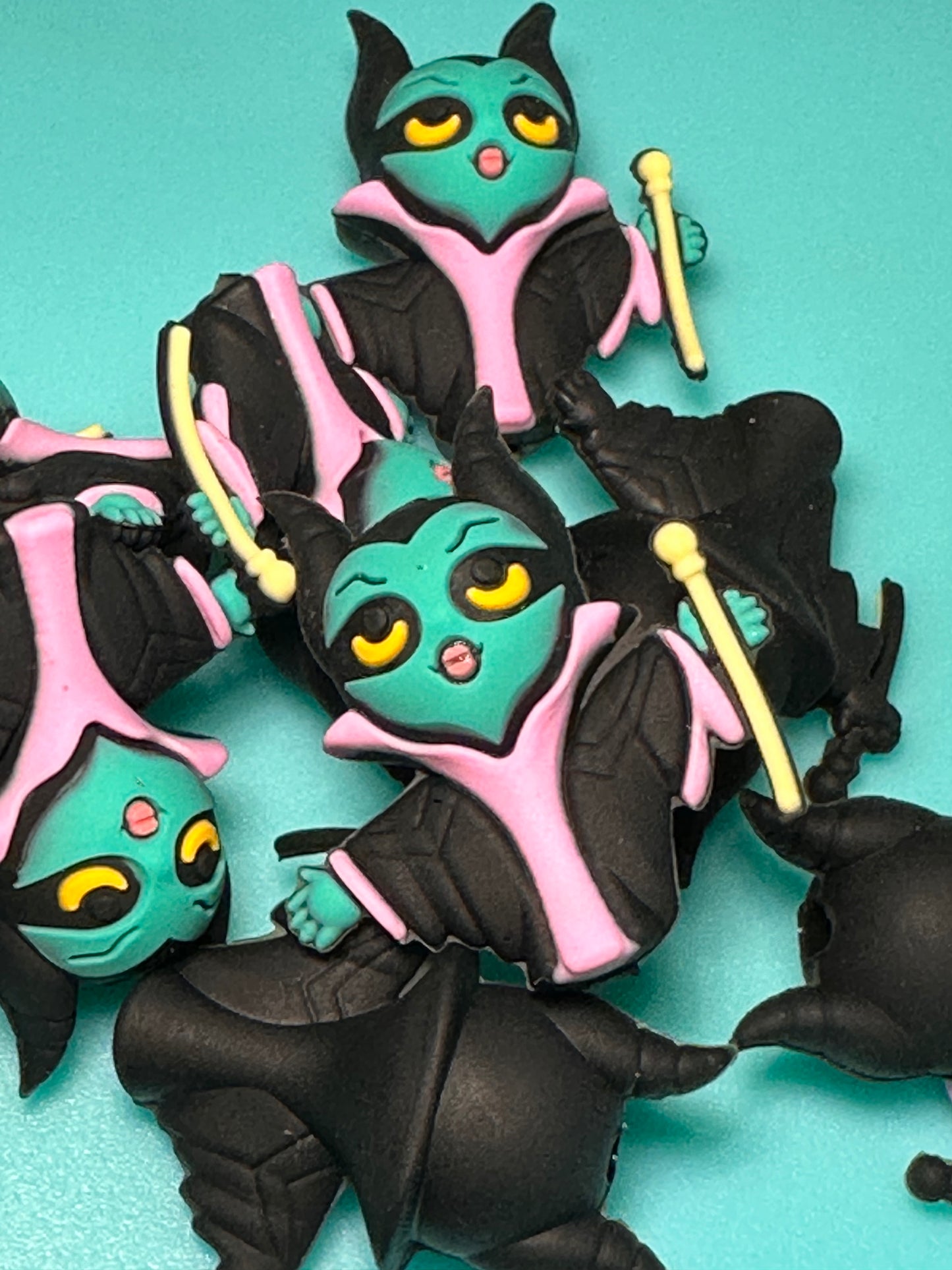 3D scary witch silicone focal bead/Halloween