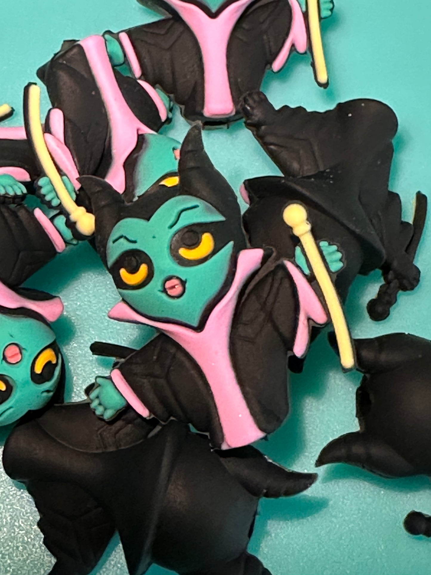 3D scary witch silicone focal bead/Halloween