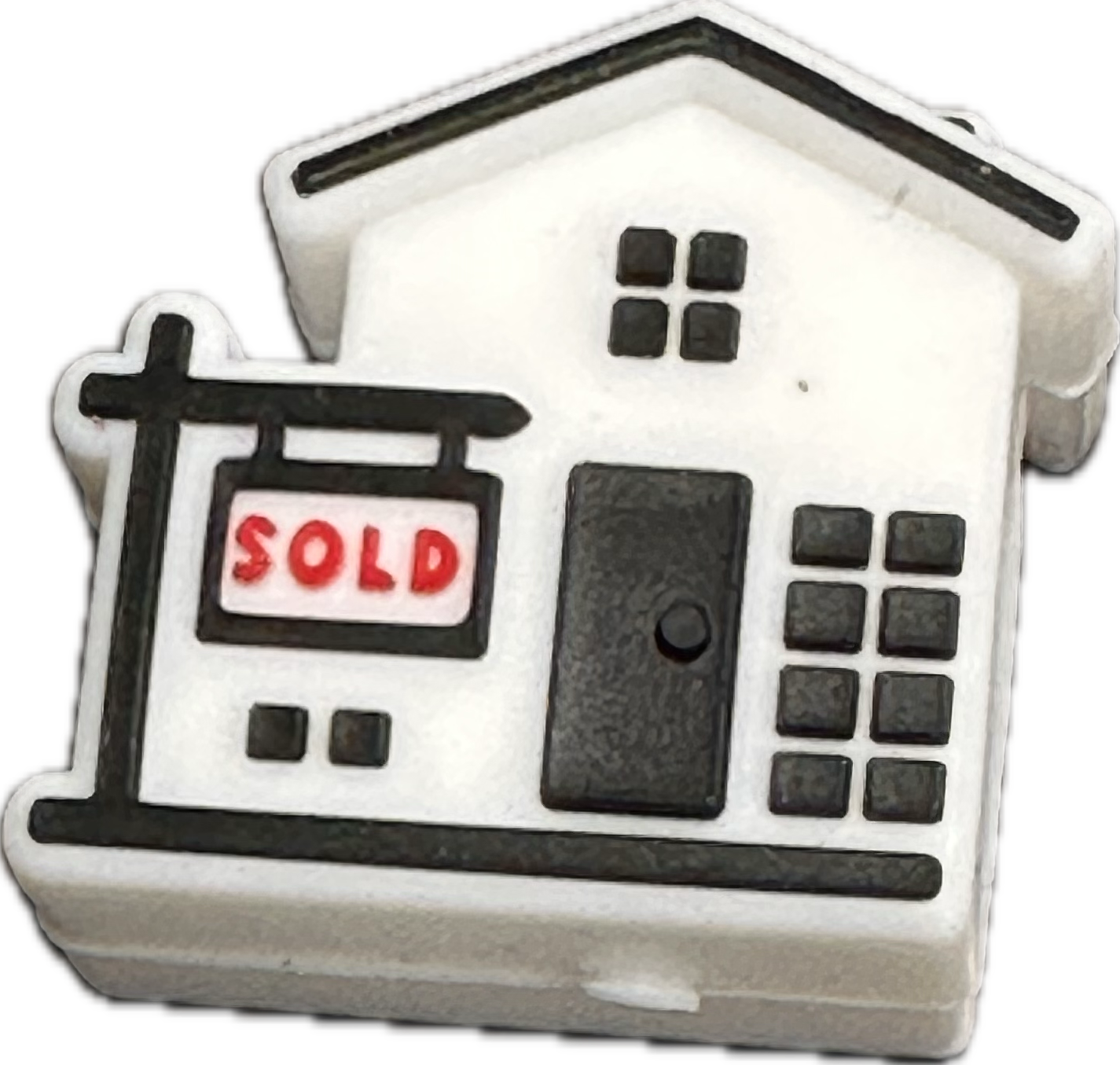 Realtor focal bead/ silicone bead for pen beading/new home/ first house/ sold/ house for sale / pen beading/ keychain bead/ 3D silicone bead
