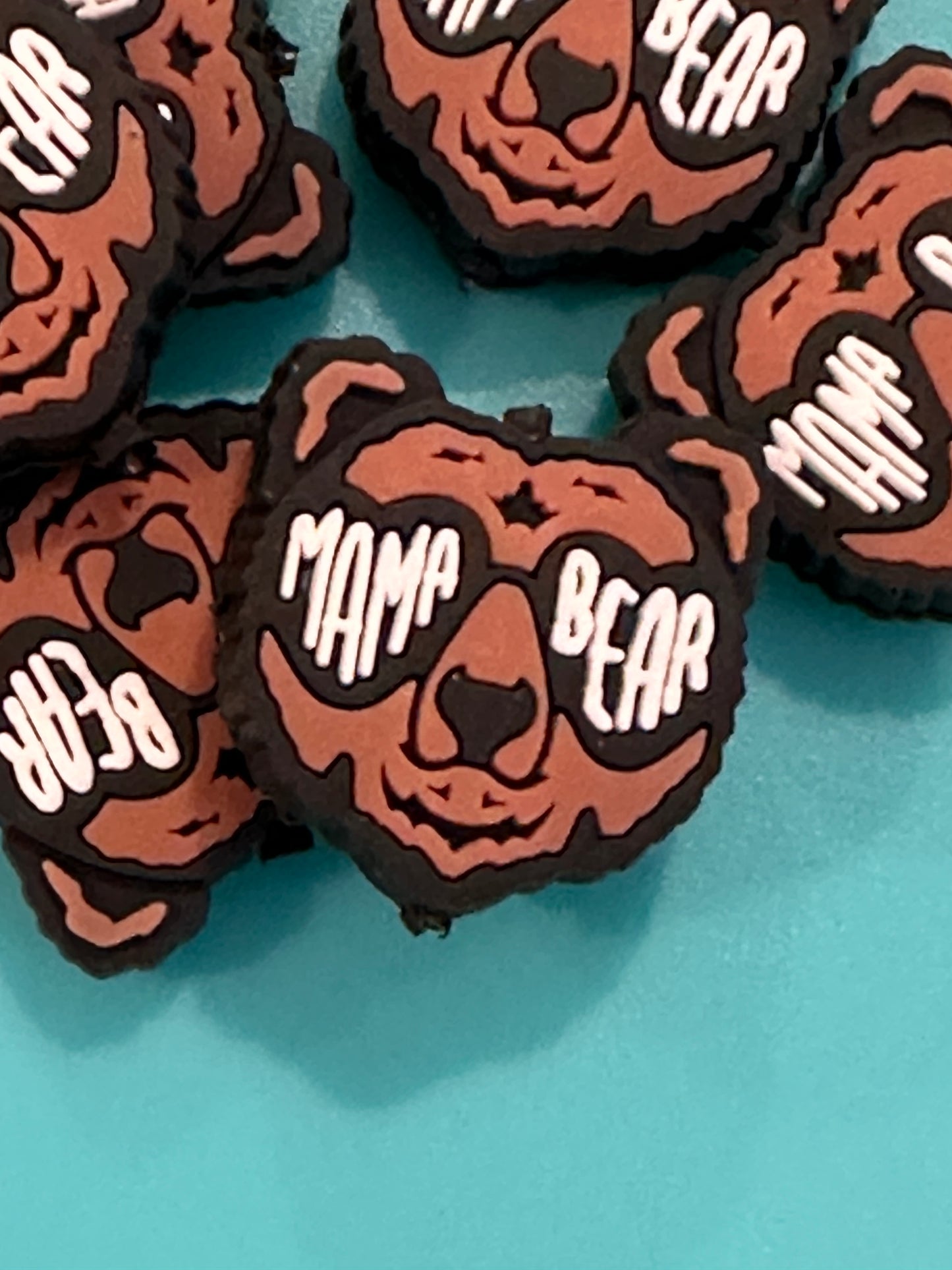 MAMA BEAR Focal Bead / silicone bead / bear shaped/