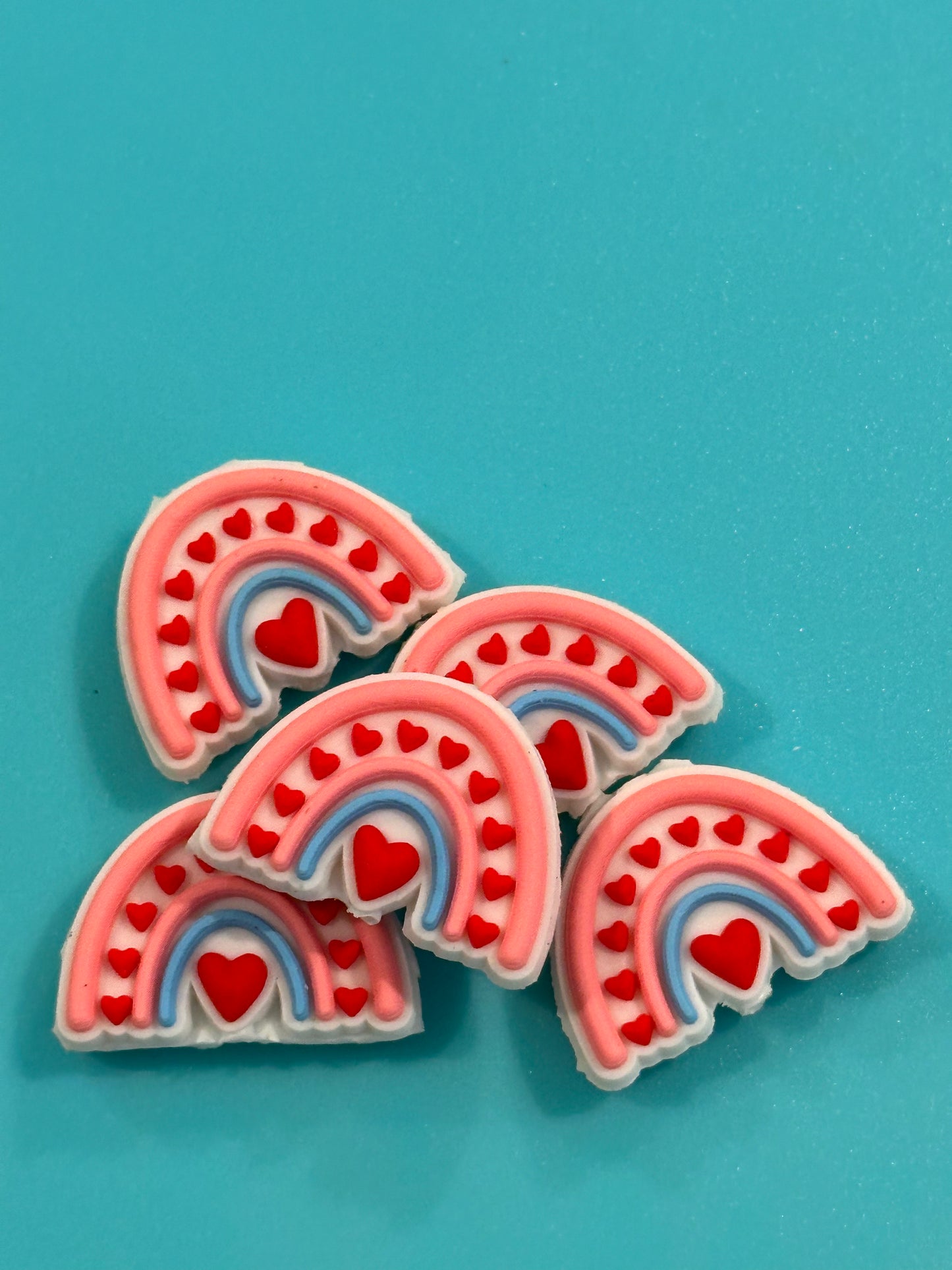 Rainbow silicone focal bead for pen beading/ DIY crafts