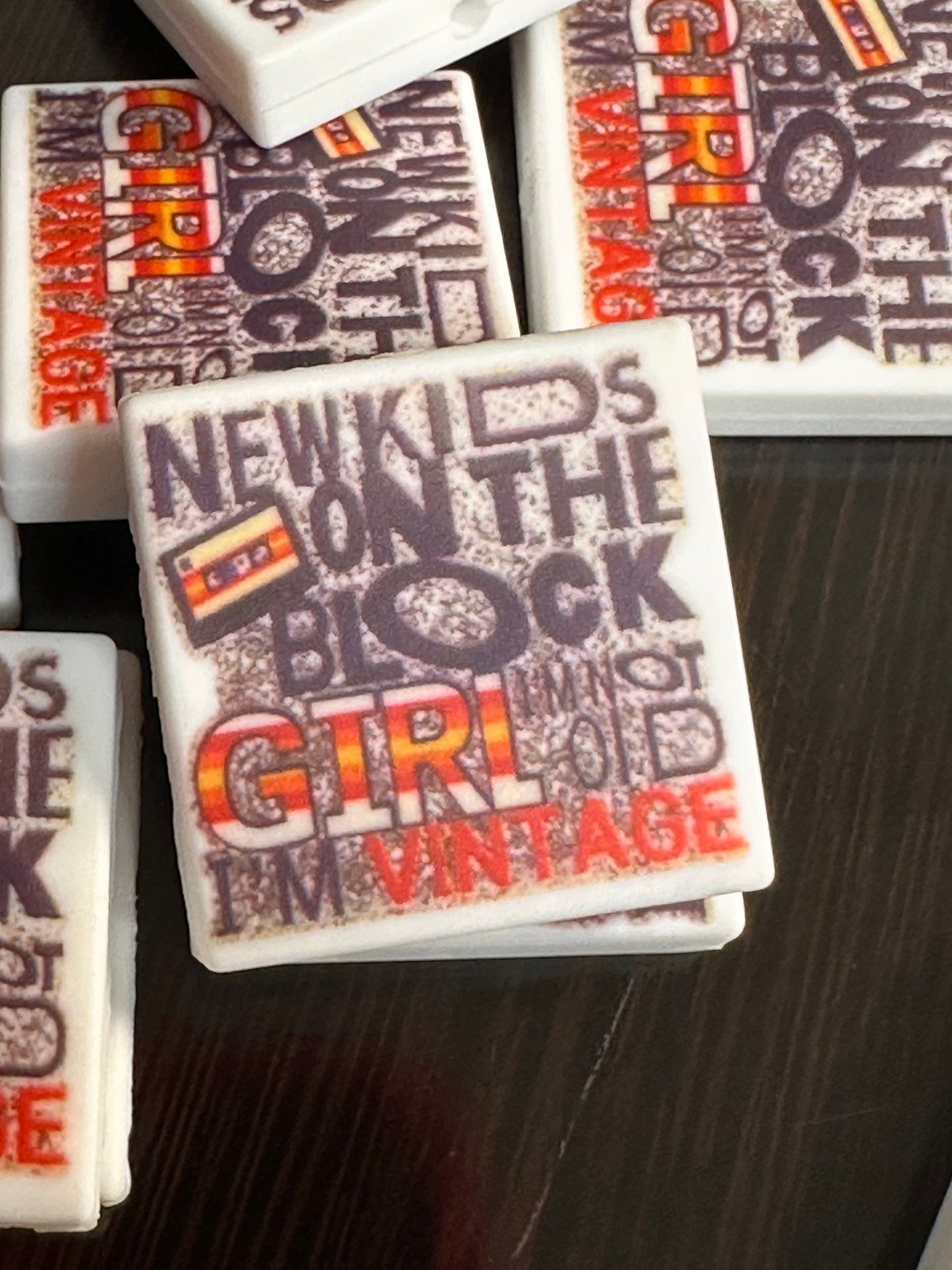 NKOTB NEW KIDS ON THE BLOCK focal bead design 4