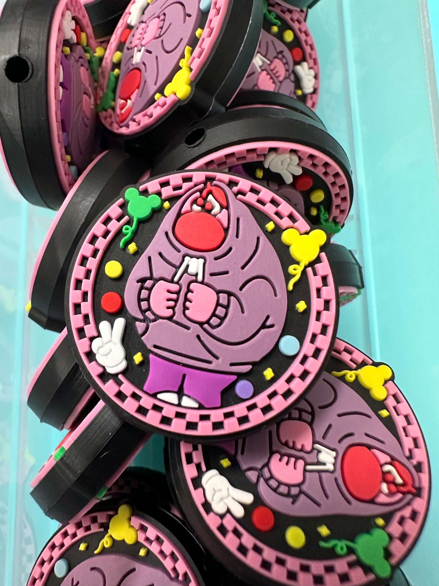 IO/ Embarrassment Focal Bead/ beadable pen/ Silicone bead/ keychain bead/
