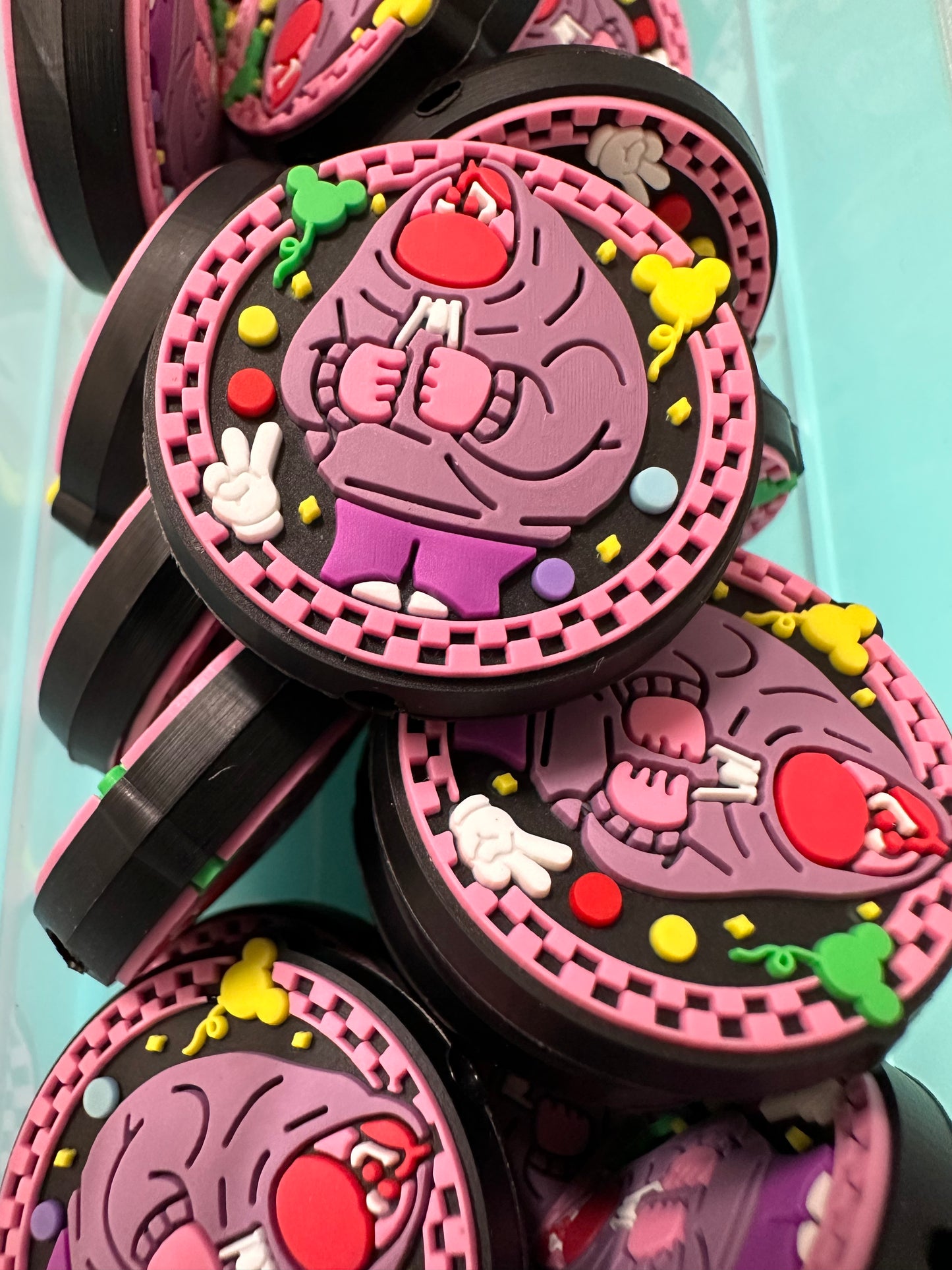 IO/ Embarrassment Focal Bead/ beadable pen/ Silicone bead/ keychain bead/