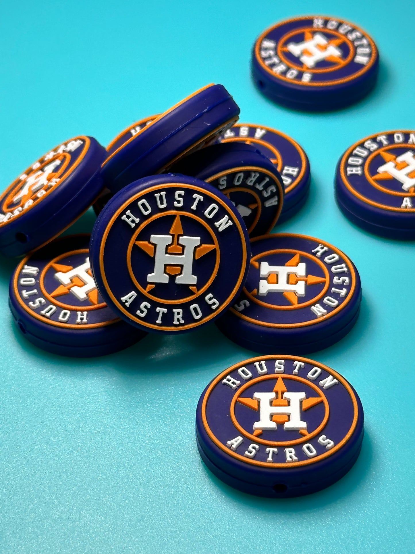 Houston Astros focal bead/ baseball