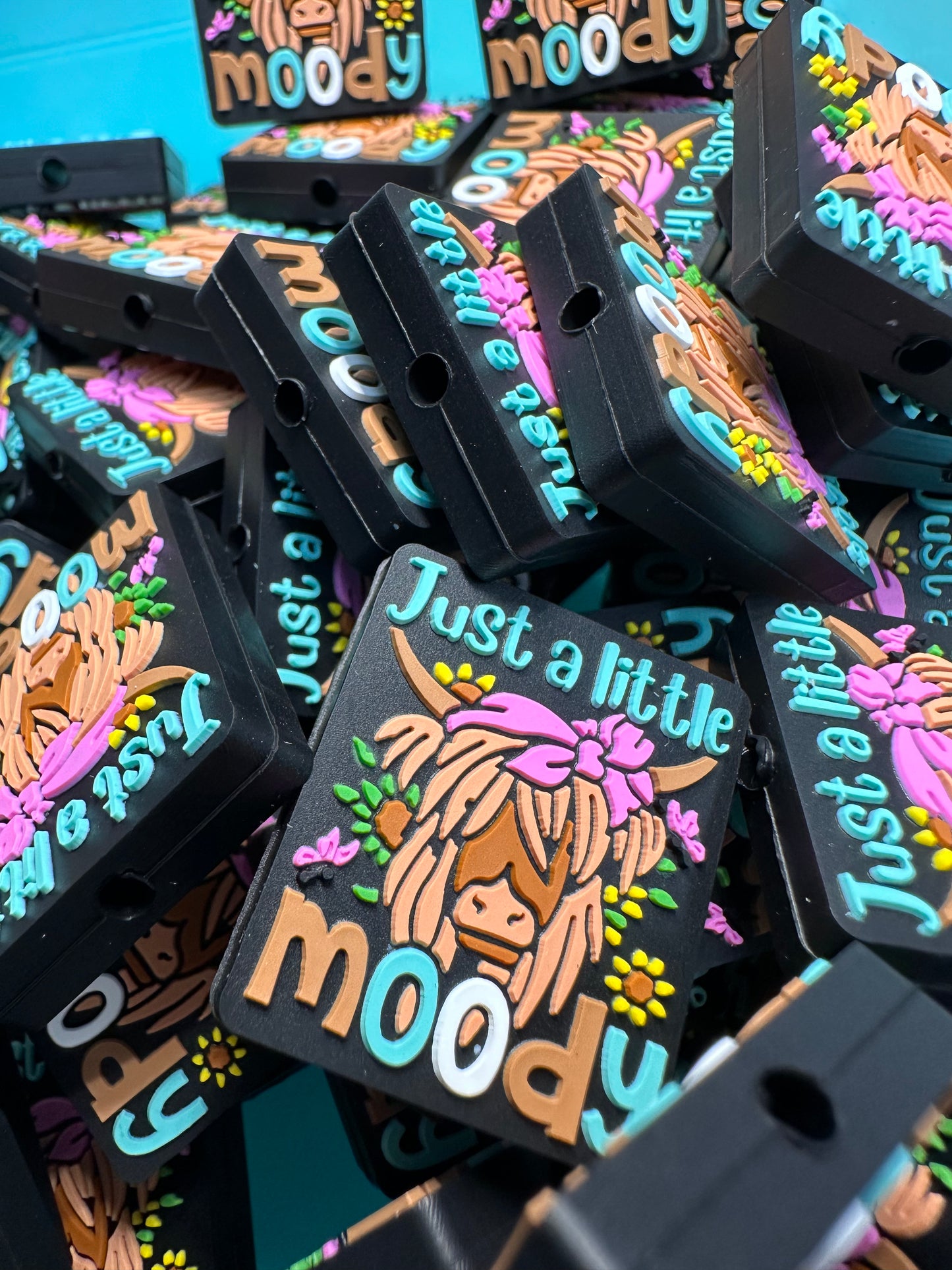 Moody Cow Focal Bead