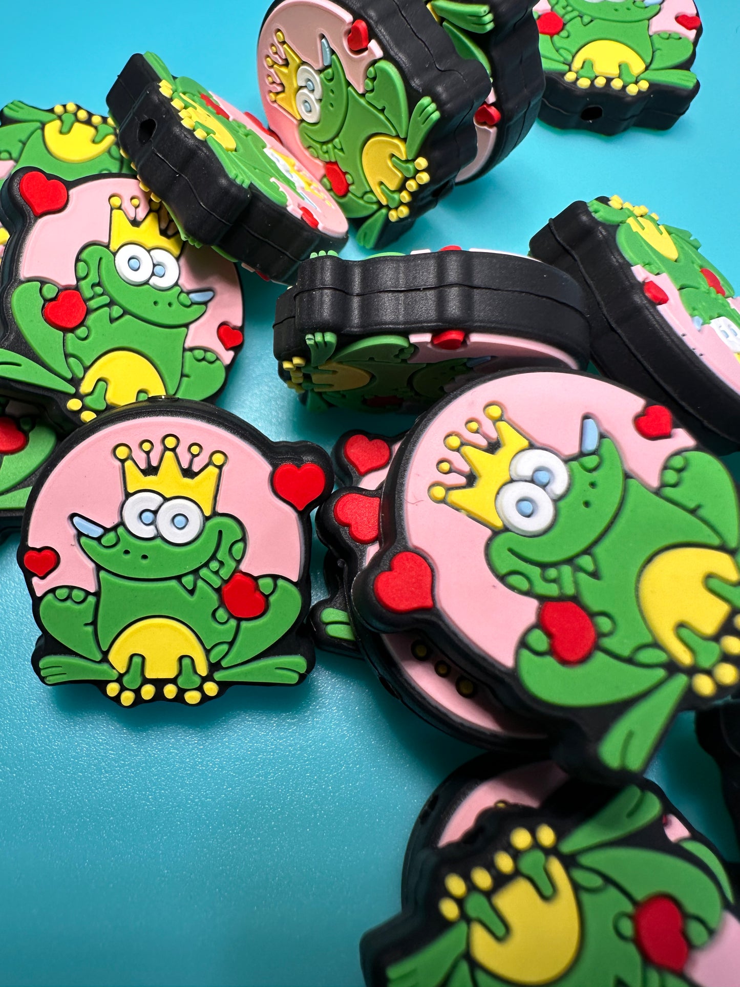 Prince silicone focal bead/ pen beading/ kiss a frog/ frog