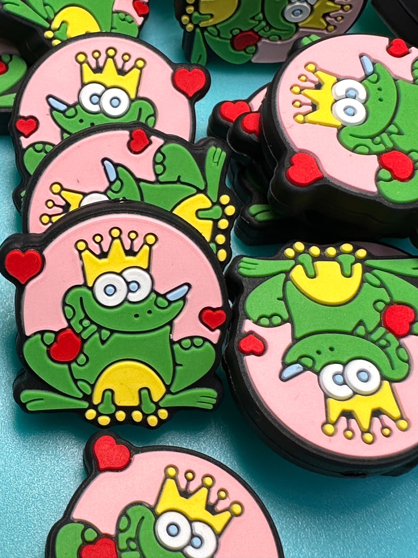 Prince silicone focal bead/ pen beading/ kiss a frog/ frog