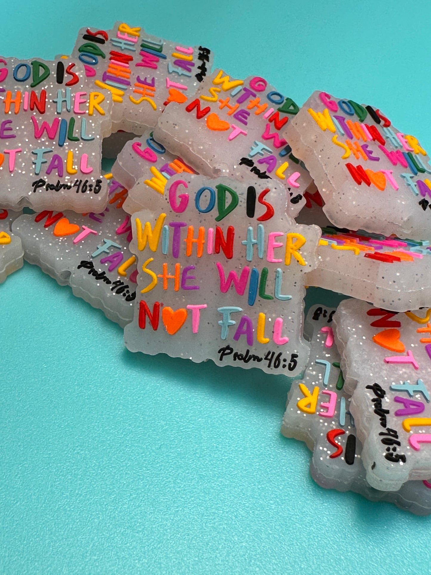 God silicone focal bead/ religious / pen beading