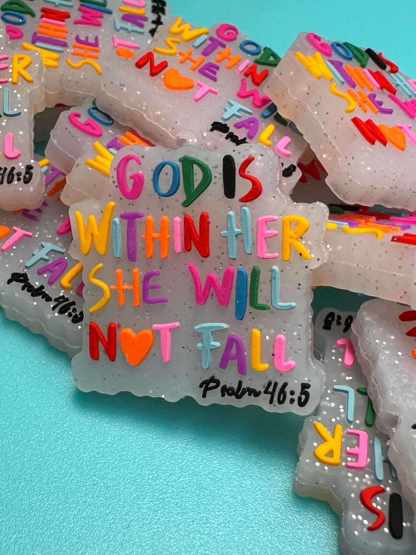 God silicone focal bead/ religious / pen beading