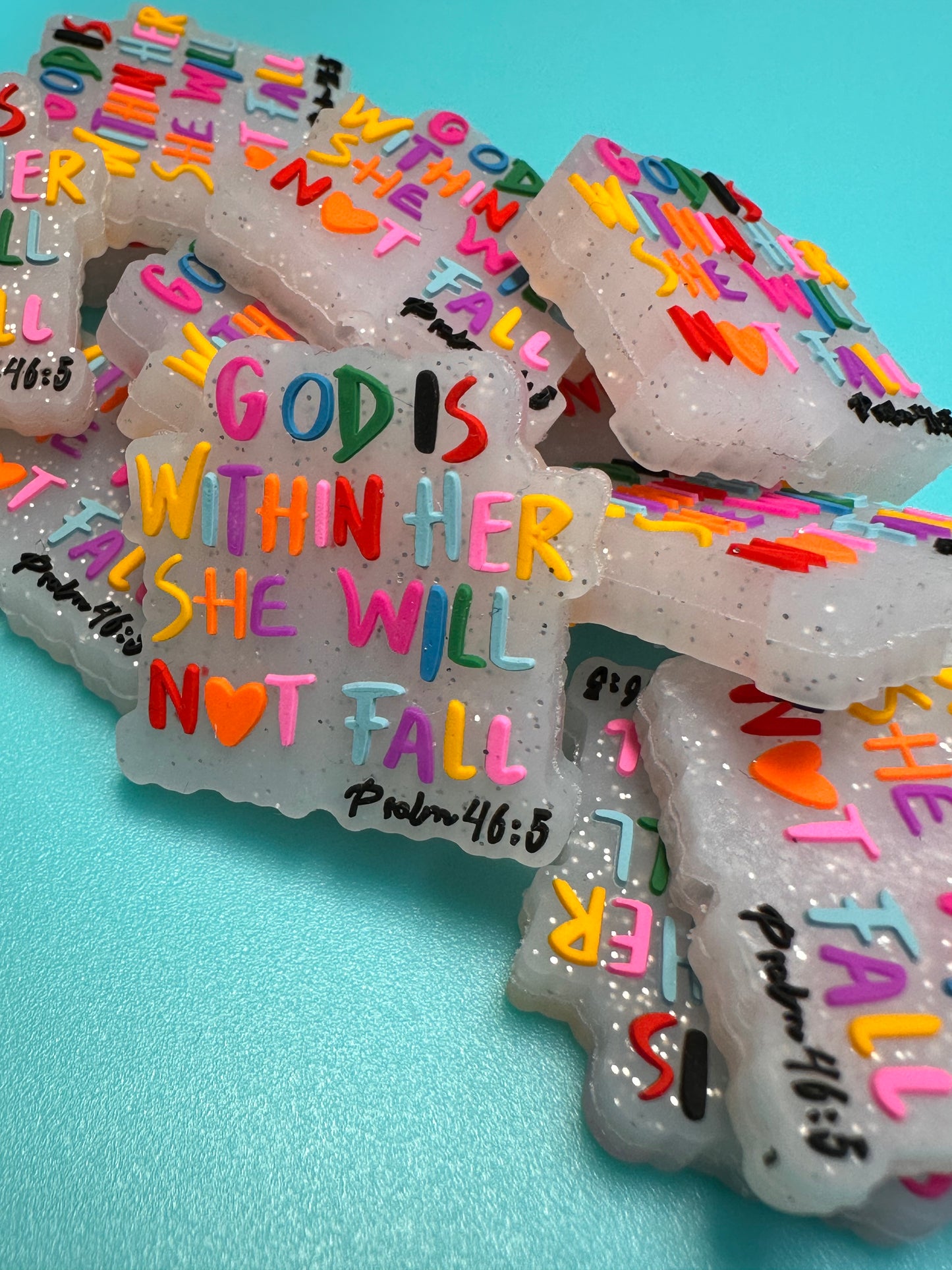 God silicone focal bead/ religious / pen beading