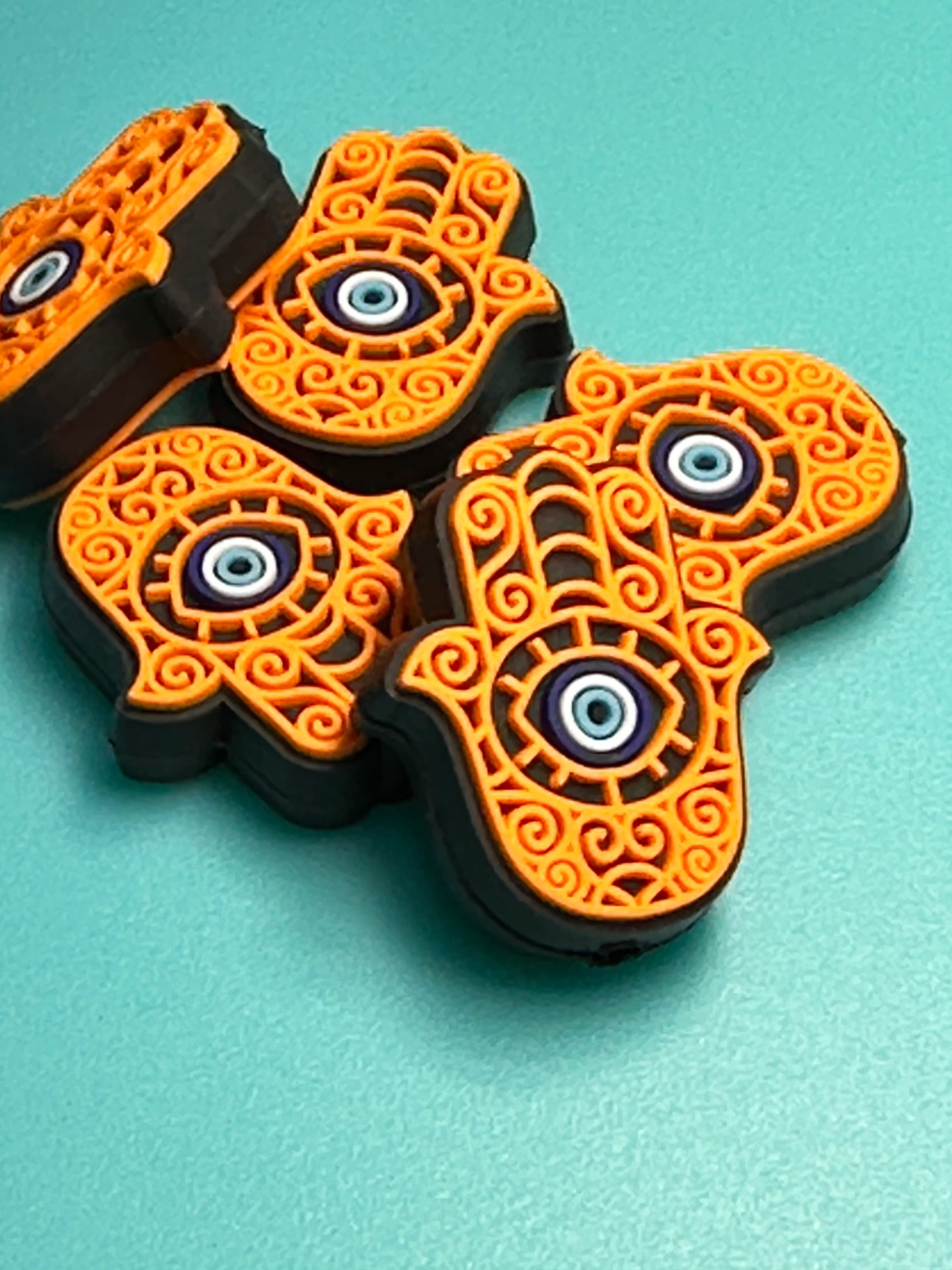 Hamsa/Focal Bead/ beadable pen/ Silicone bead/ keychain beads/ good luck/