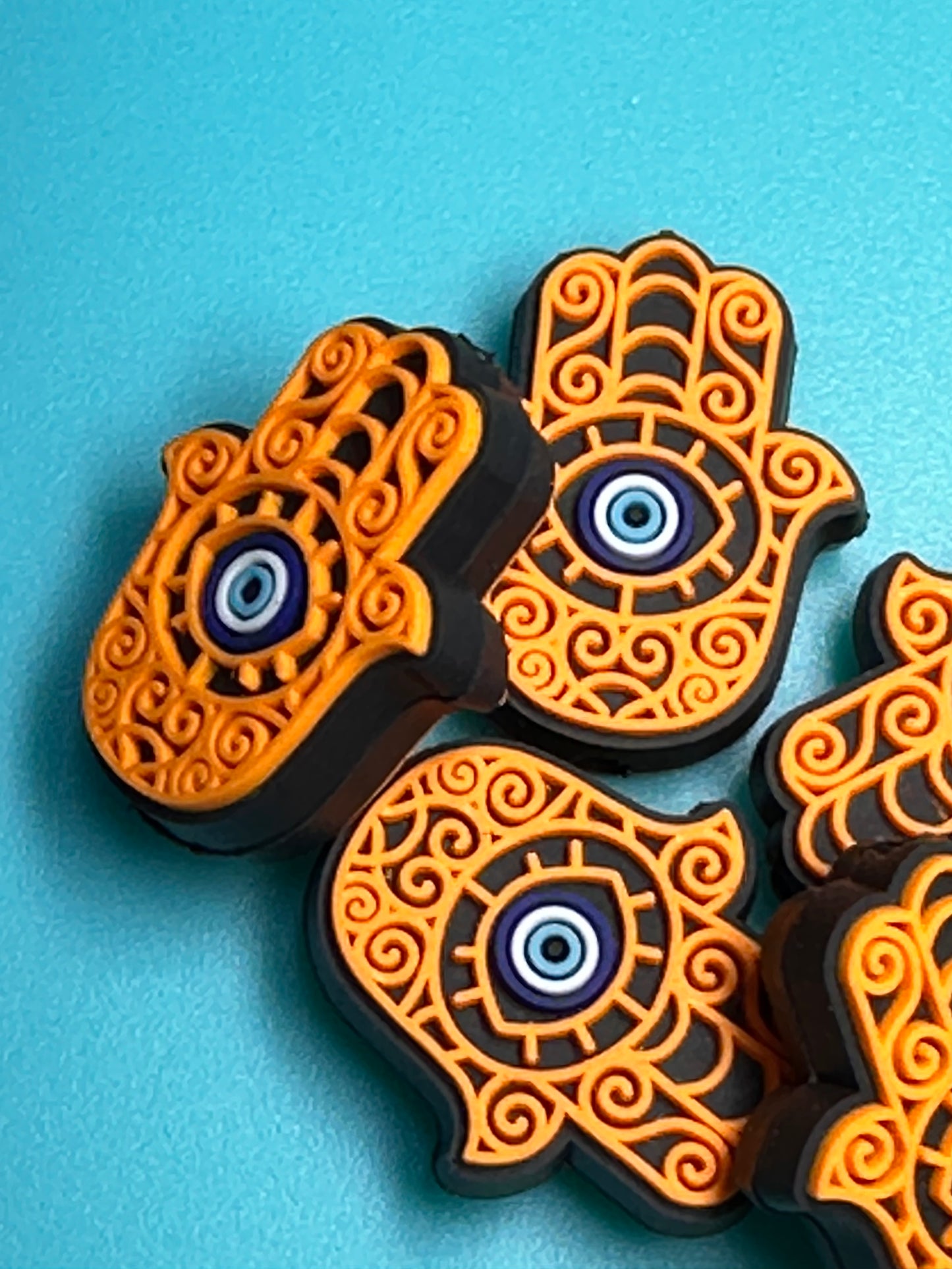 Hamsa/Focal Bead/ beadable pen/ Silicone bead/ keychain beads/ good luck/