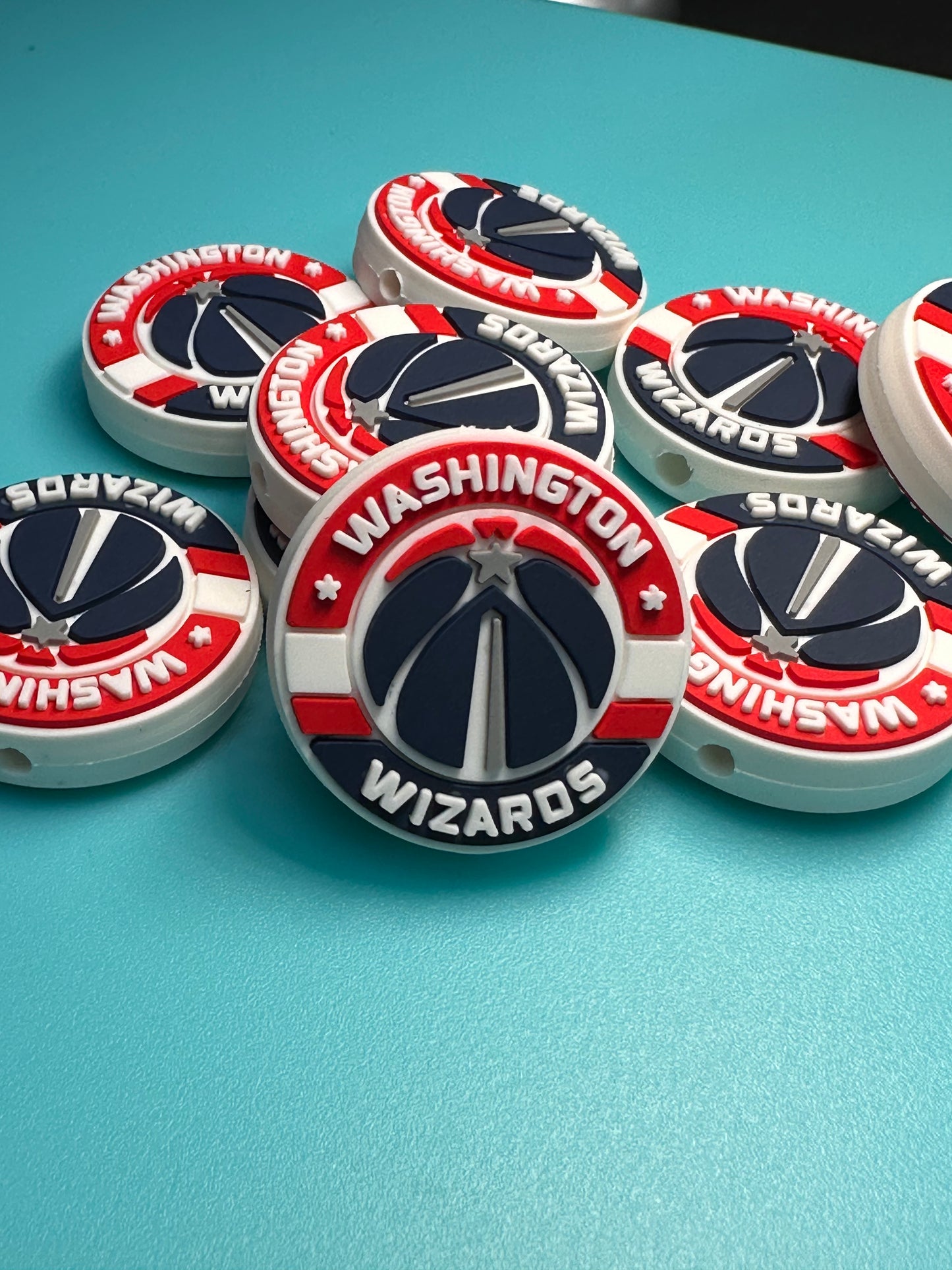 Washington Wizards focal bead / basketball
