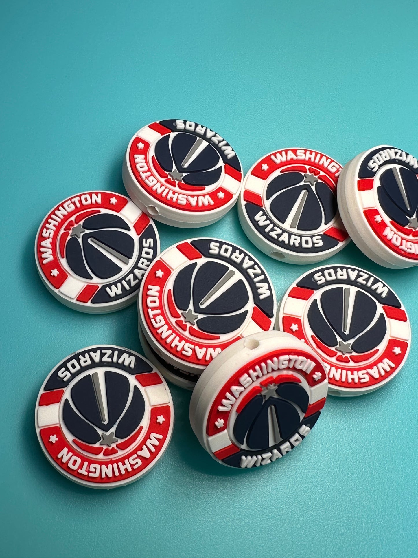 Washington Wizards focal bead / basketball