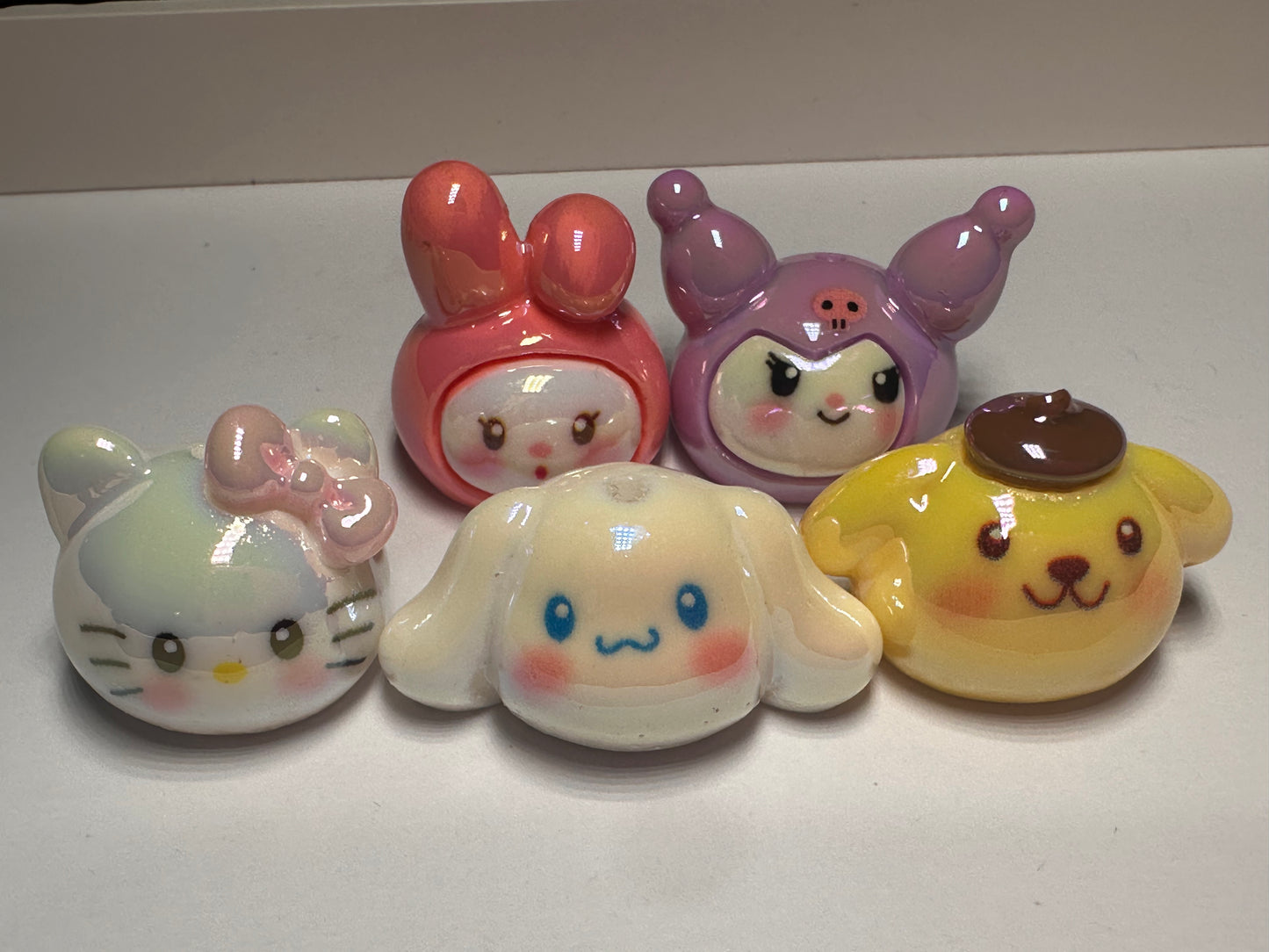 Sanrio HK Cat KUKU acrylic beads/ Five (5) different beads included/pen beading beads / keychain beads/ DIY/ bag charm beads