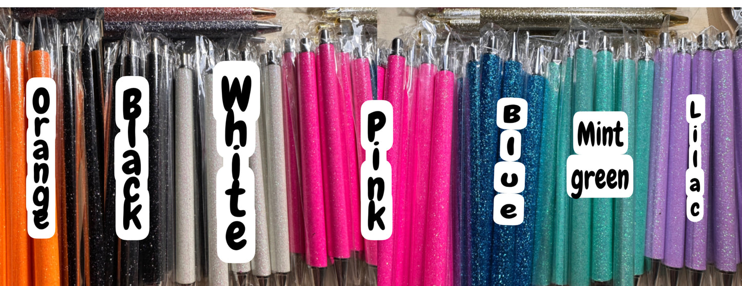Glitter ink pens/ DIY ink pens/ Pens for customizing/ Pens for Taylor Swift pen wraps