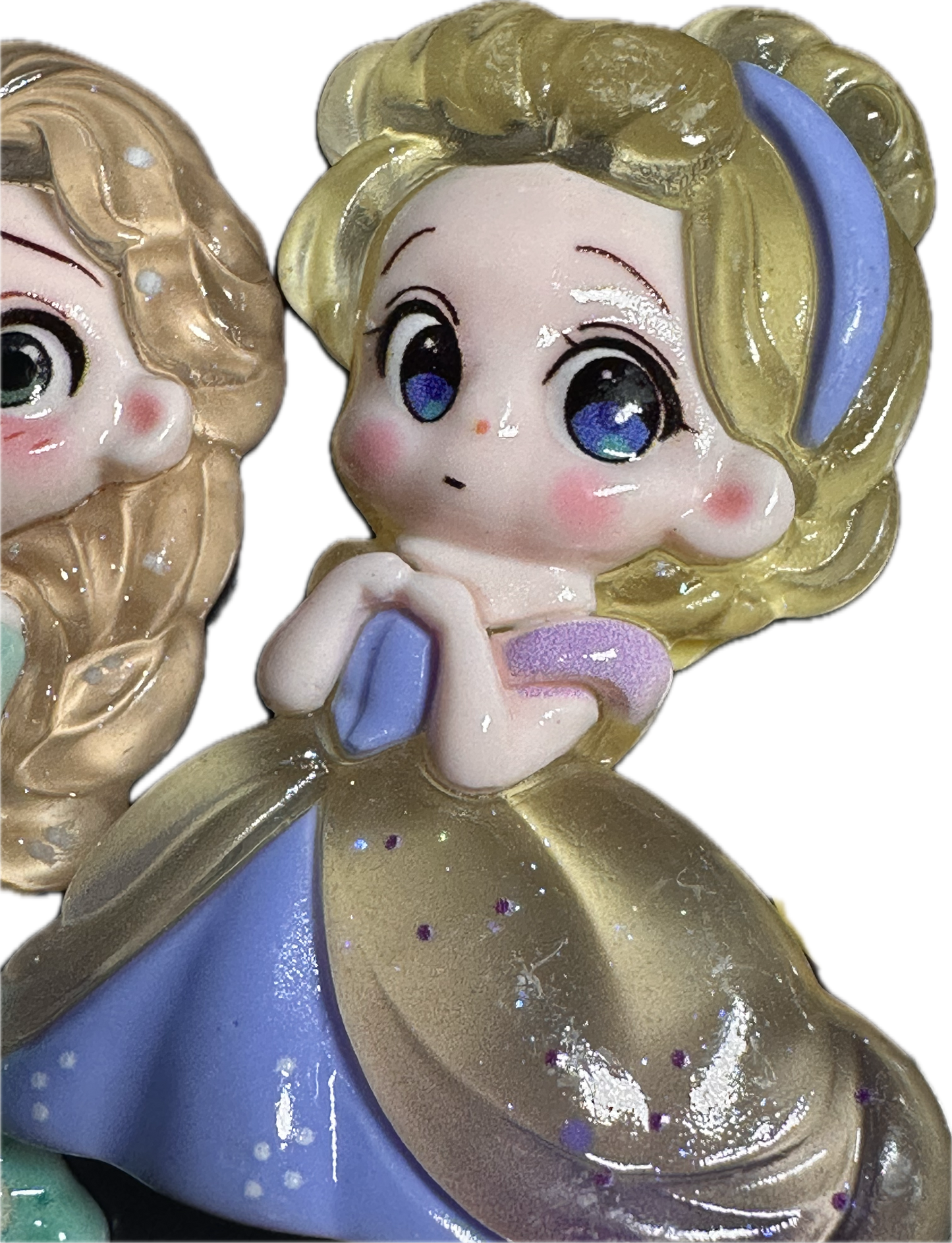 Seven different (7) princesses included /cute acrylic pieces/badge reel/acrylic