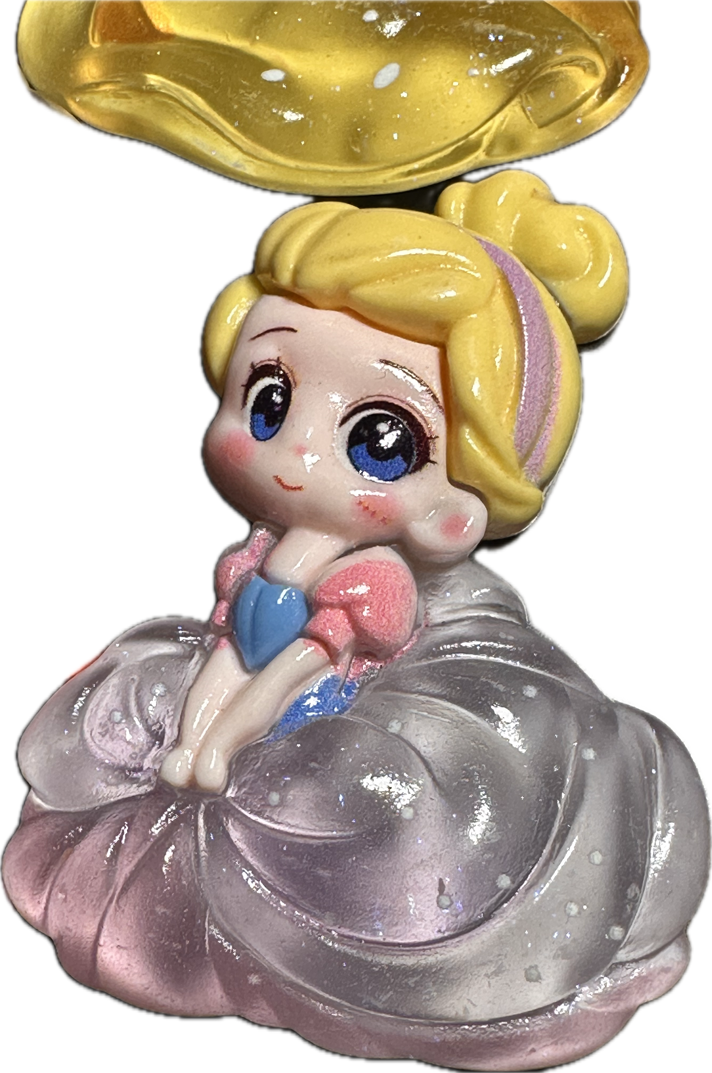 Seven different (7) princesses included /cute acrylic pieces/badge reel/acrylic