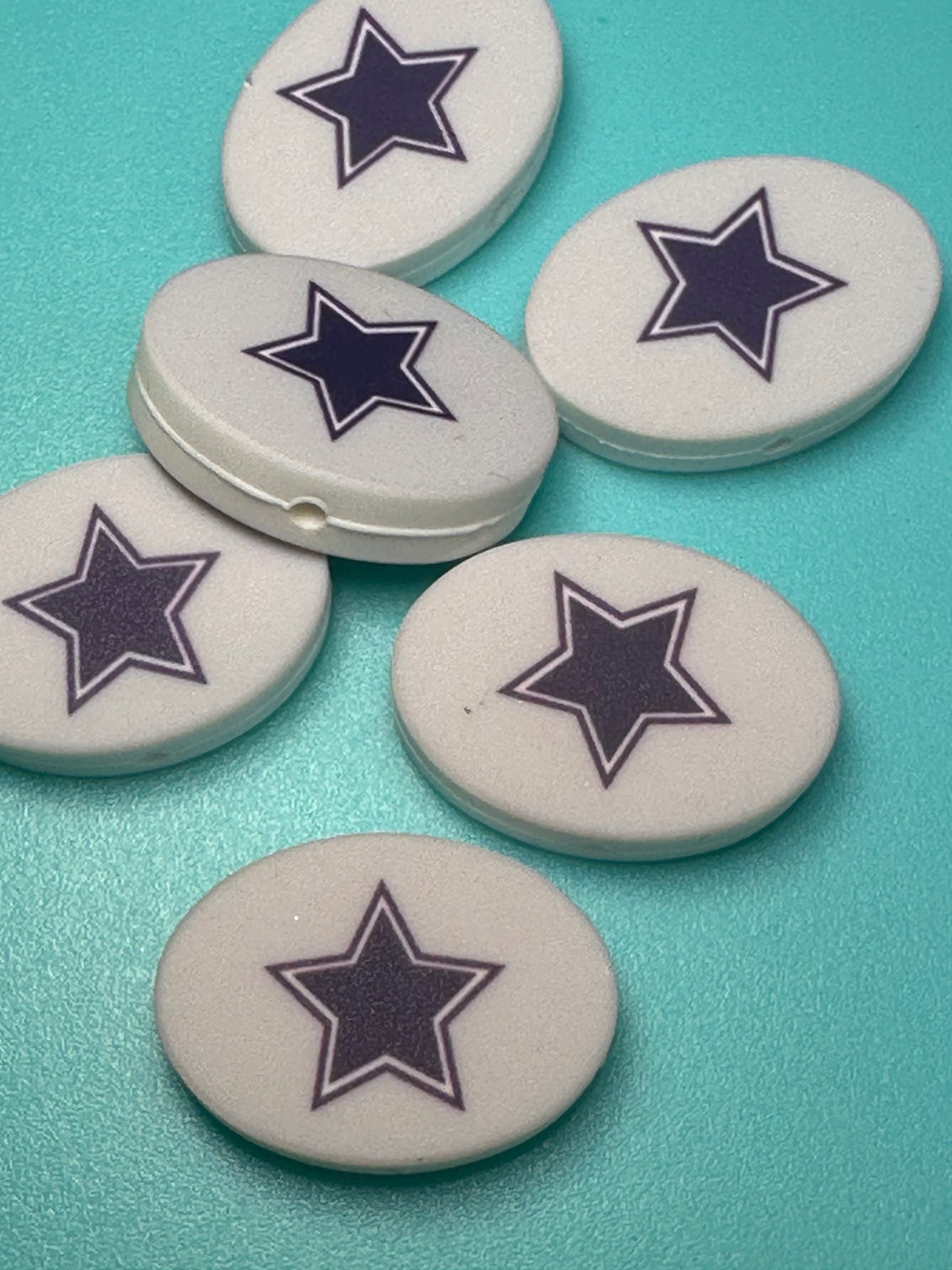 Dallas Cowboys focal bead / football