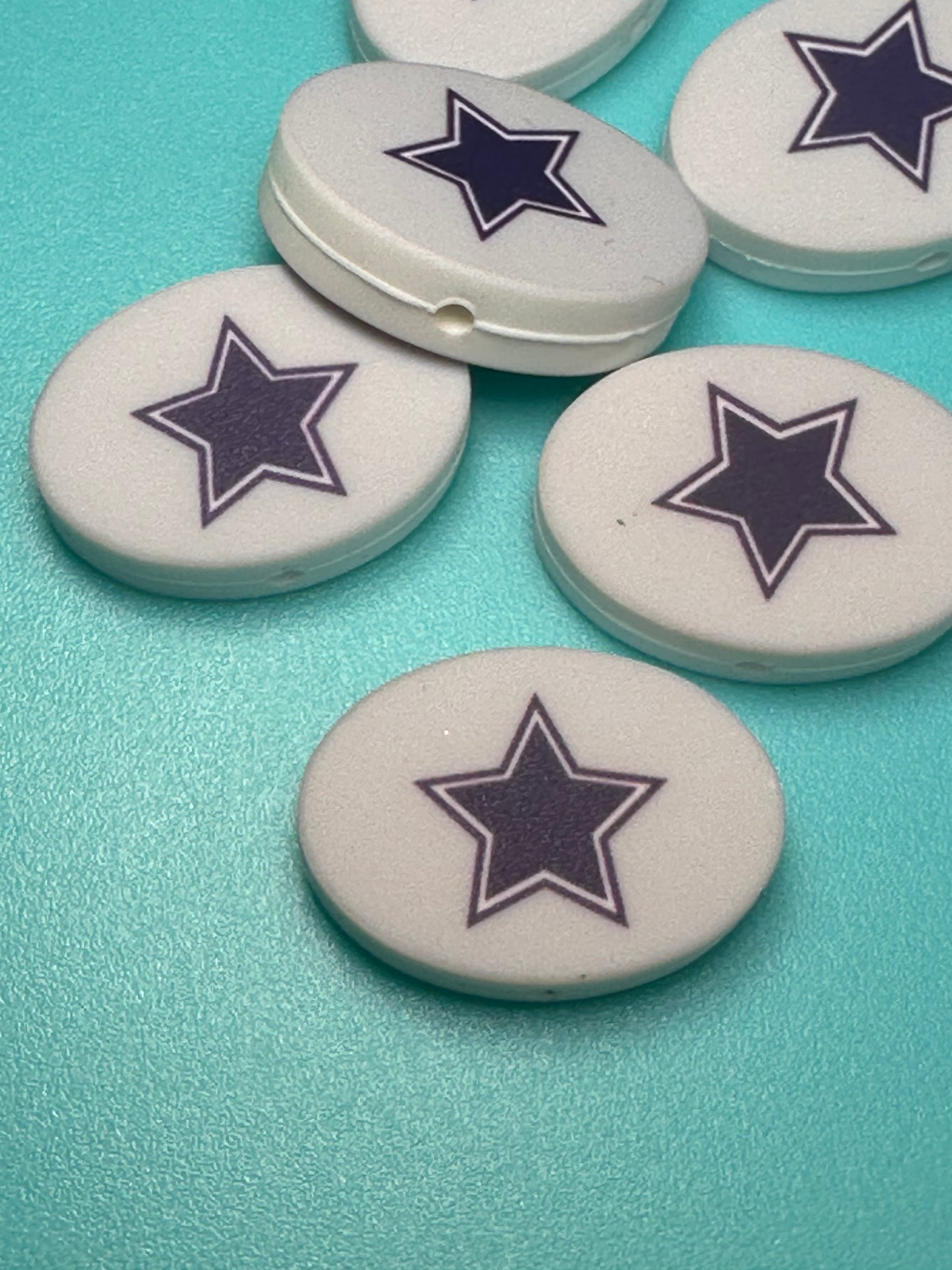 Dallas Cowboys focal bead / football