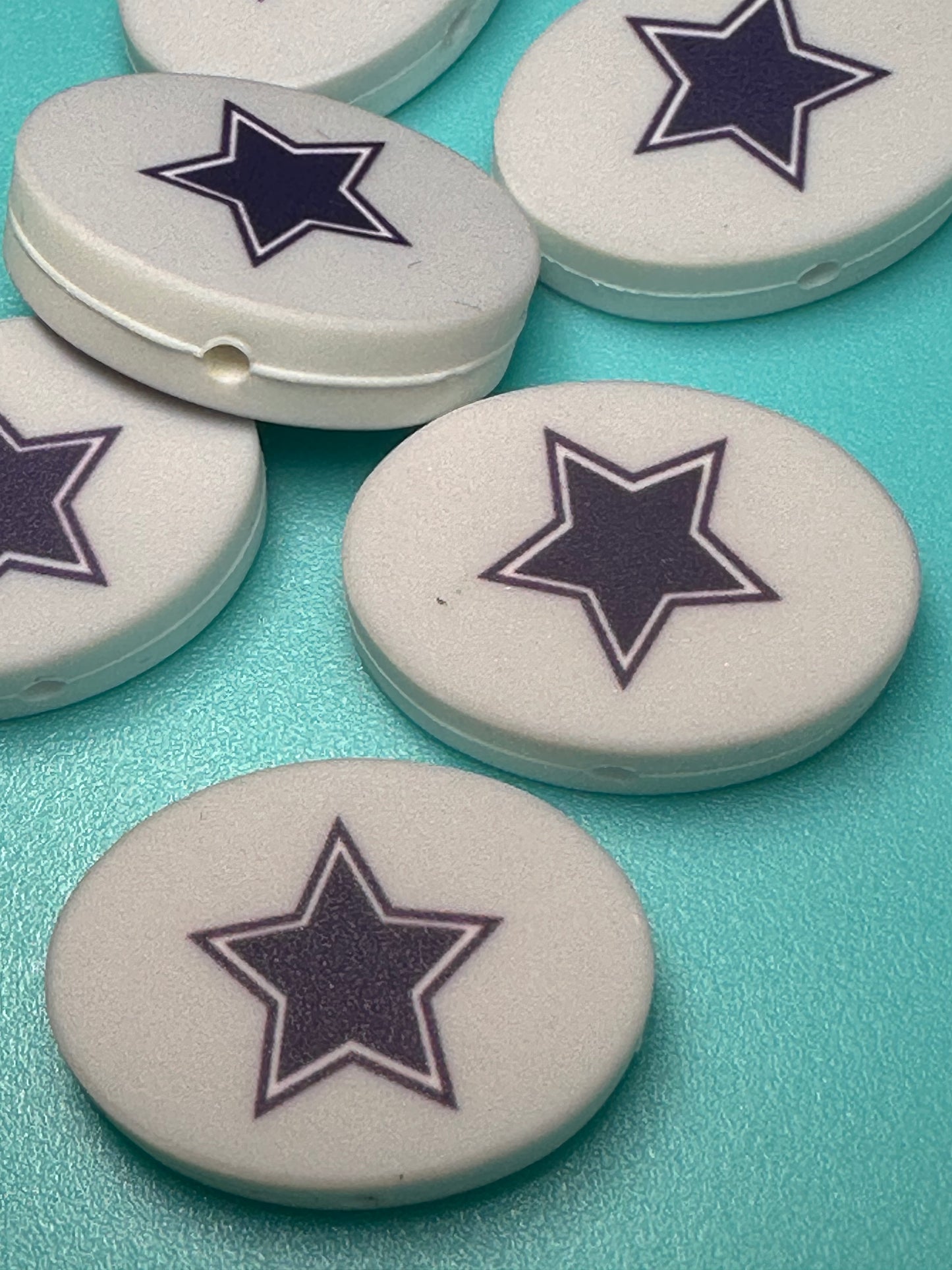 Dallas Cowboys focal bead / football