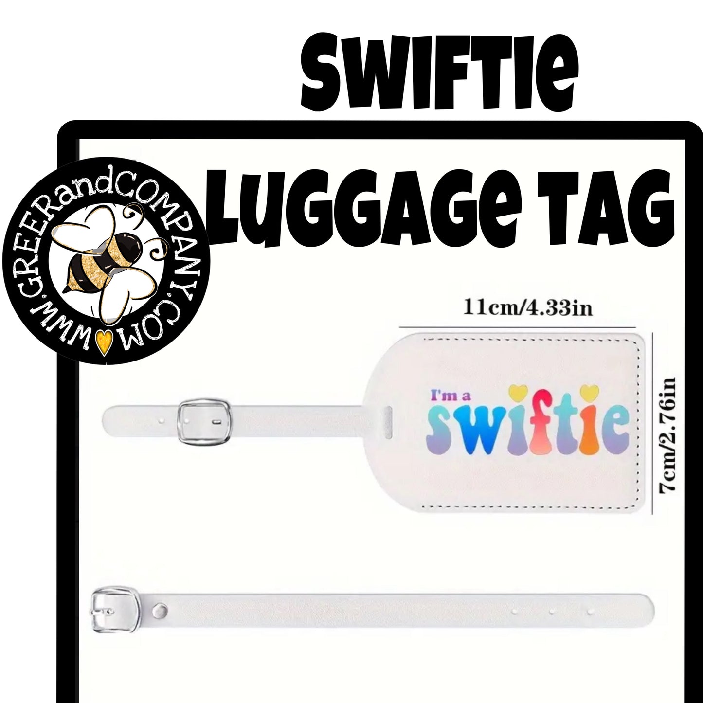 SWIFTIE luggage tag/ bag tag/ travel/ Taylor Swift