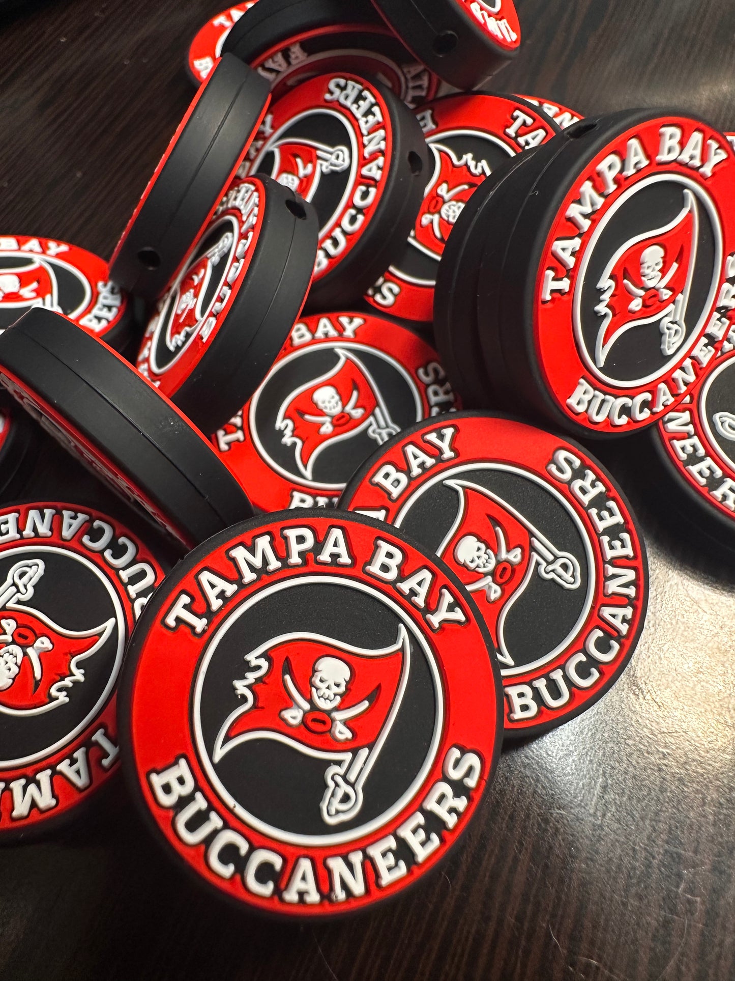 Tampa Bay Buccaneers focal bead/football/ #3