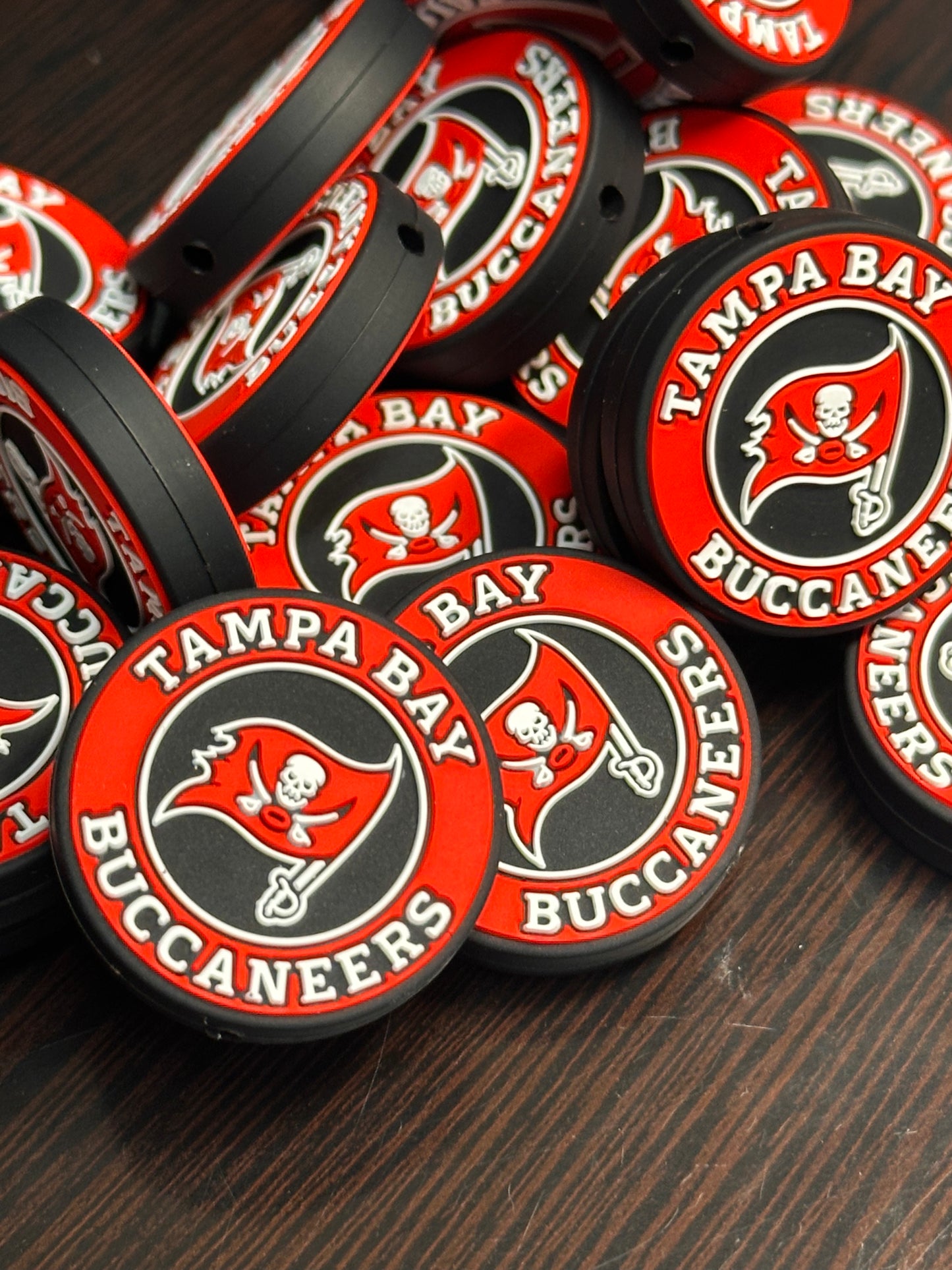 Tampa Bay Buccaneers focal bead/football/ #3