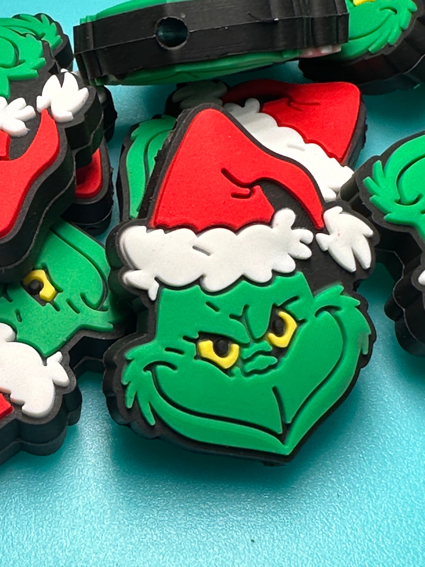 Green guy / Focal Bead/ beadable pen/ Silicone bead/ keychain bead/ pumpkin/ fall / Halloween/dark green
