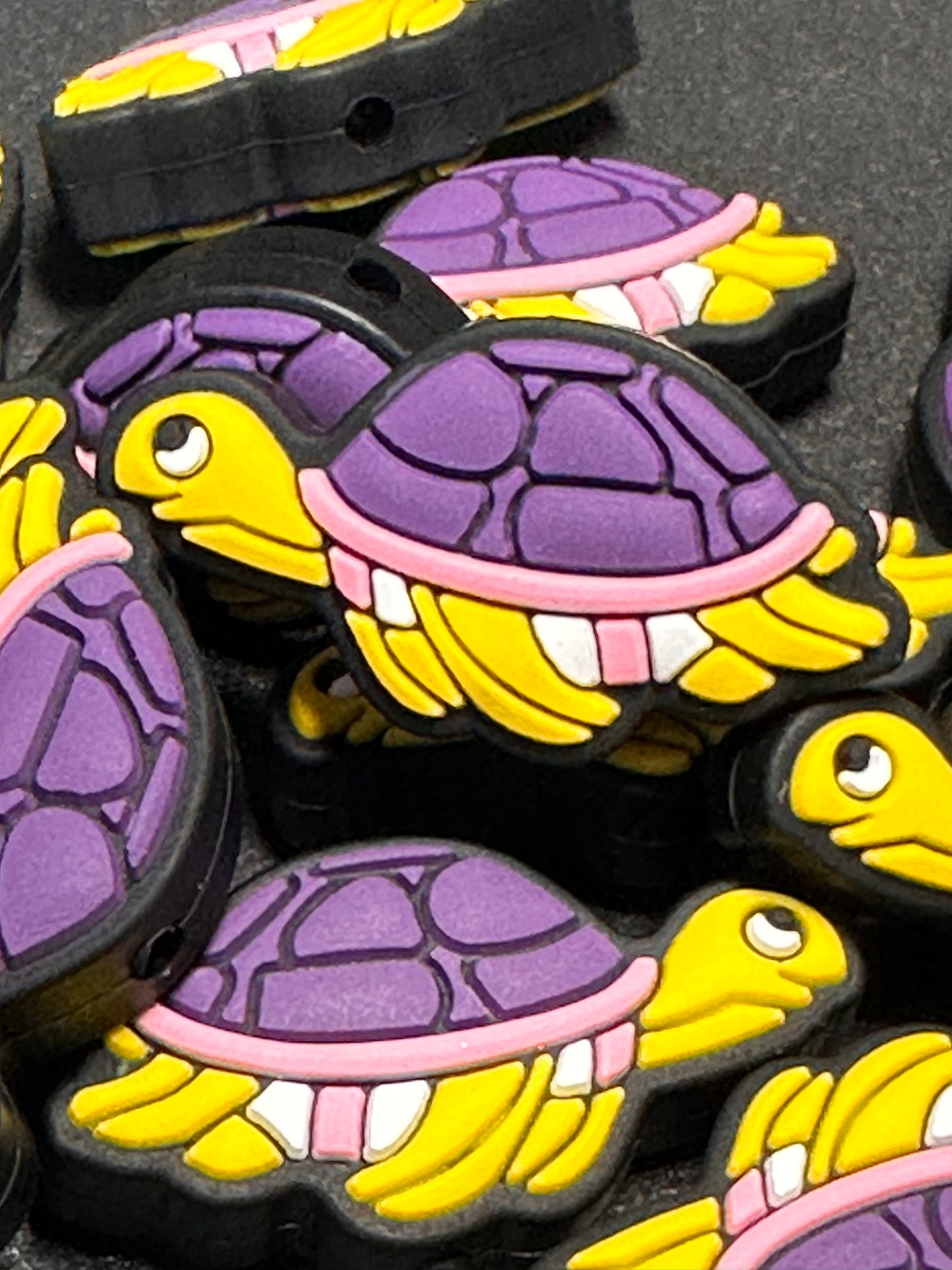 Turtle Focal Bead/ beadable pen/ Silicone bead/ keychain bead/turtle/