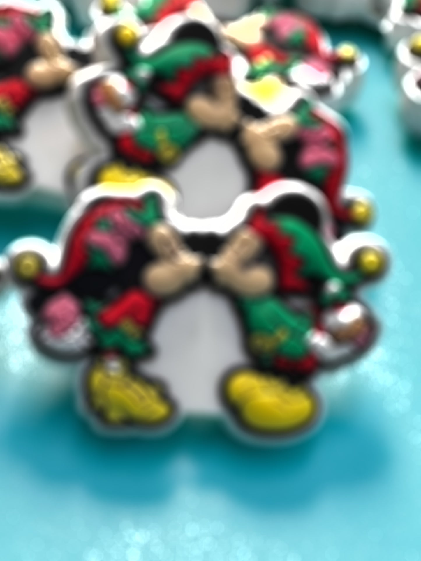 Favorite couple Christmas Focal Bead/ beadable pen/ Silicone bead/ keychain bead/ tree/