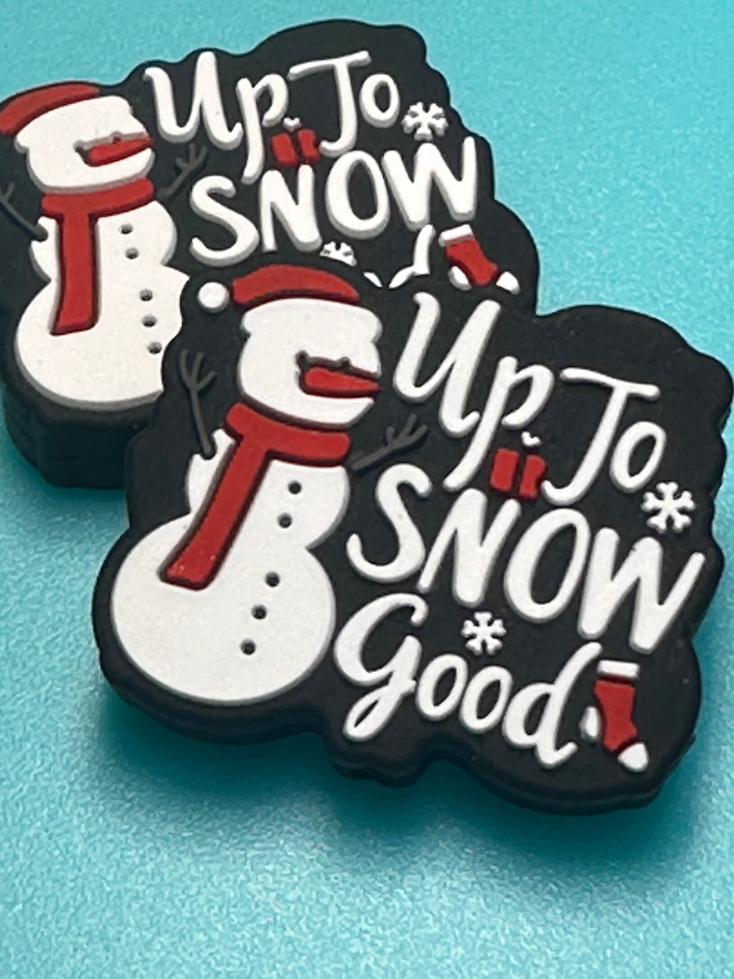Snowman / Focal Bead/ beadable pen/ Silicone bead/ keychain bead/