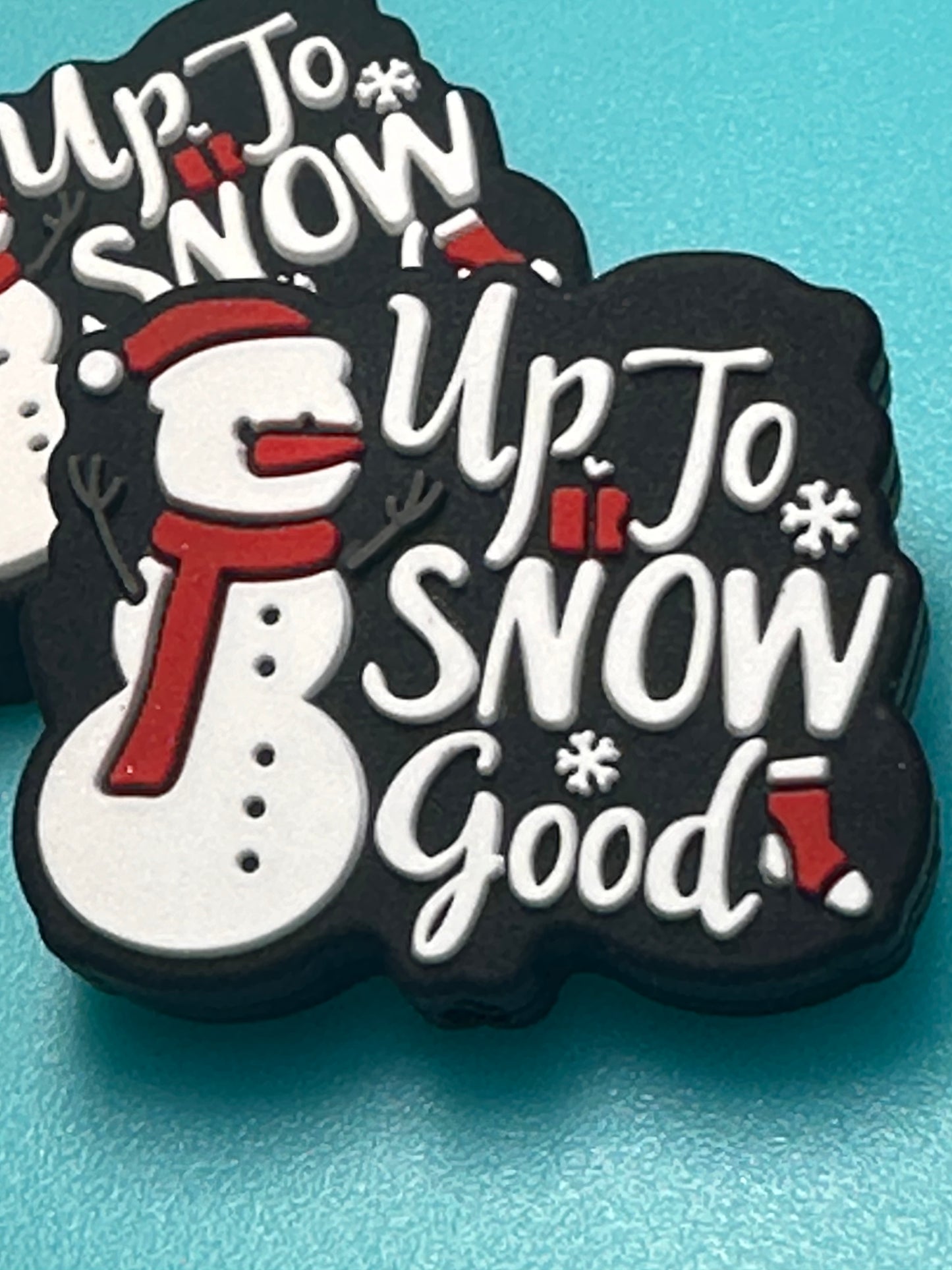 Snowman / Focal Bead/ beadable pen/ Silicone bead/ keychain bead/