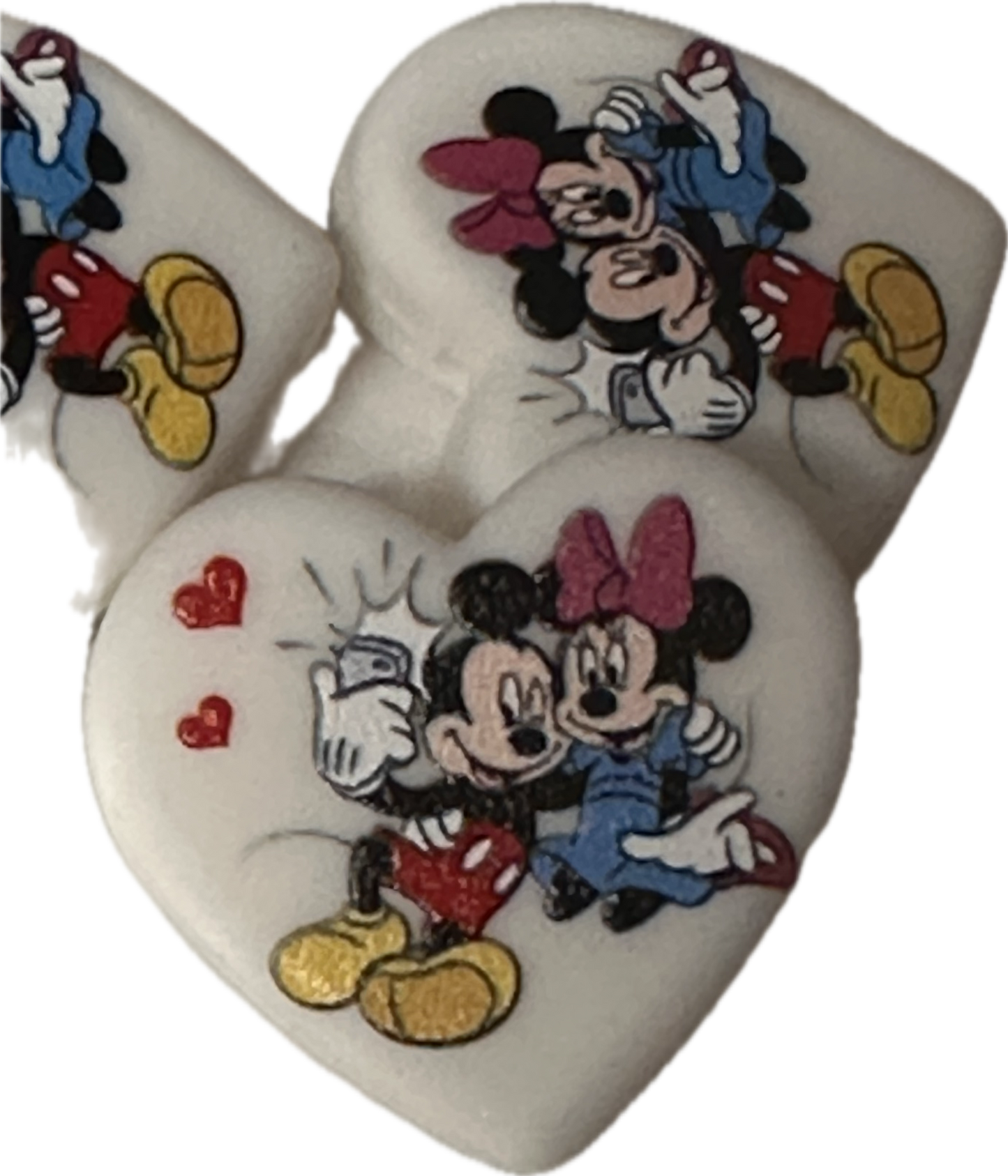 Heart lovers focal bead/ silicone/heart/ Valentines Day/ lovers/ pen beading