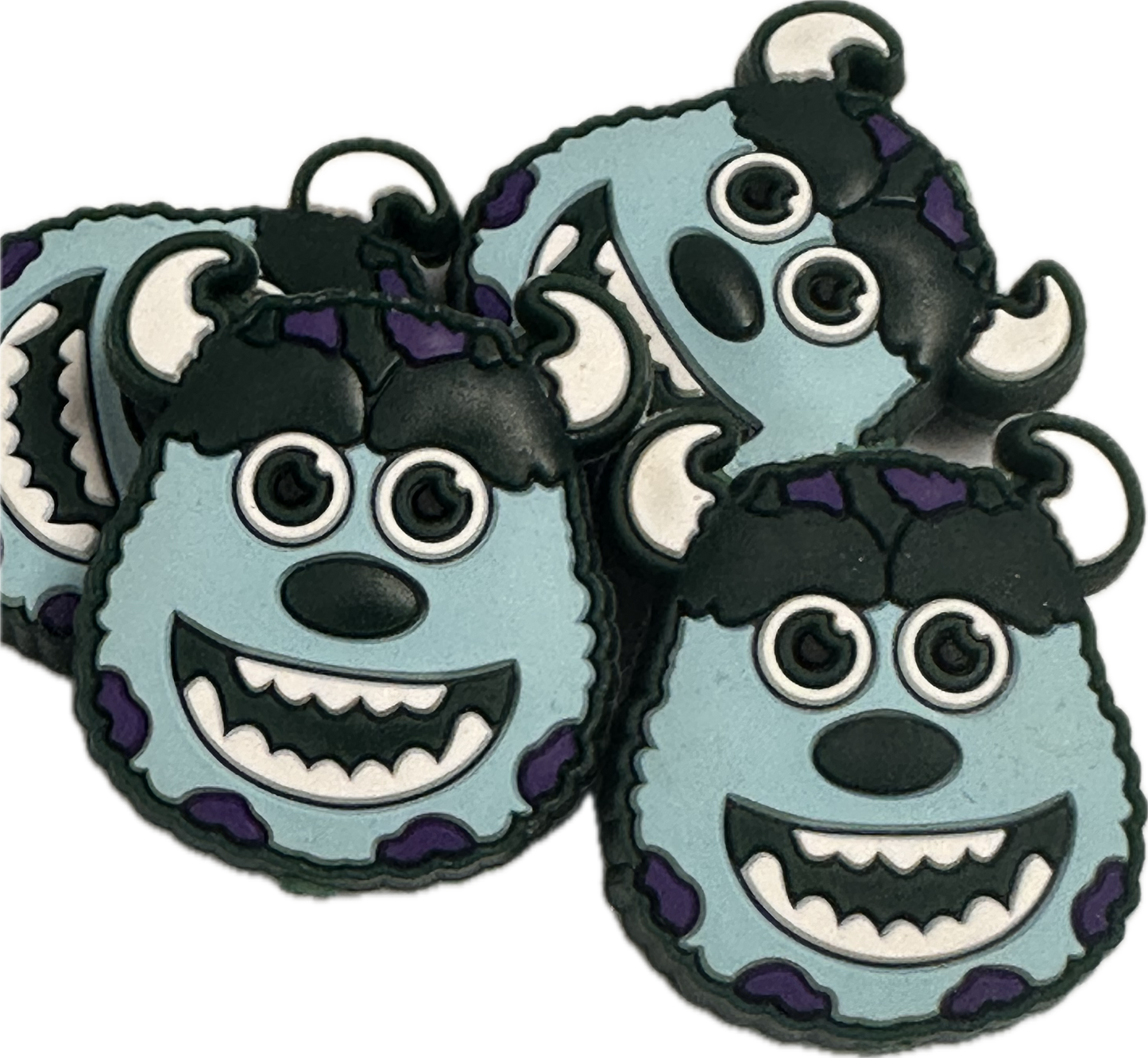 Blue monster beads /Focal Bead/ beadable pen/ Silicone bead/ keychain beads/beast