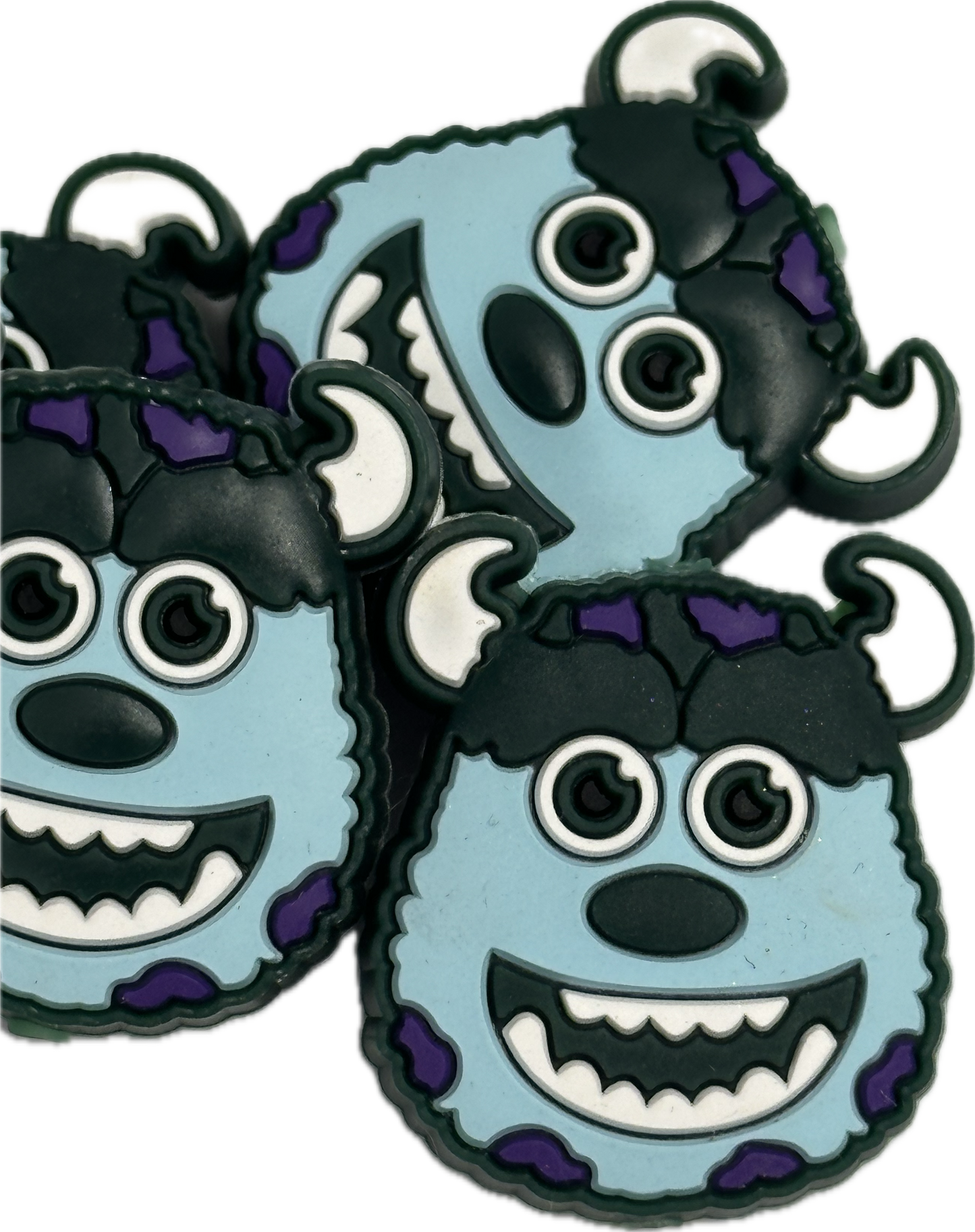 Blue monster beads /Focal Bead/ beadable pen/ Silicone bead/ keychain beads/beast