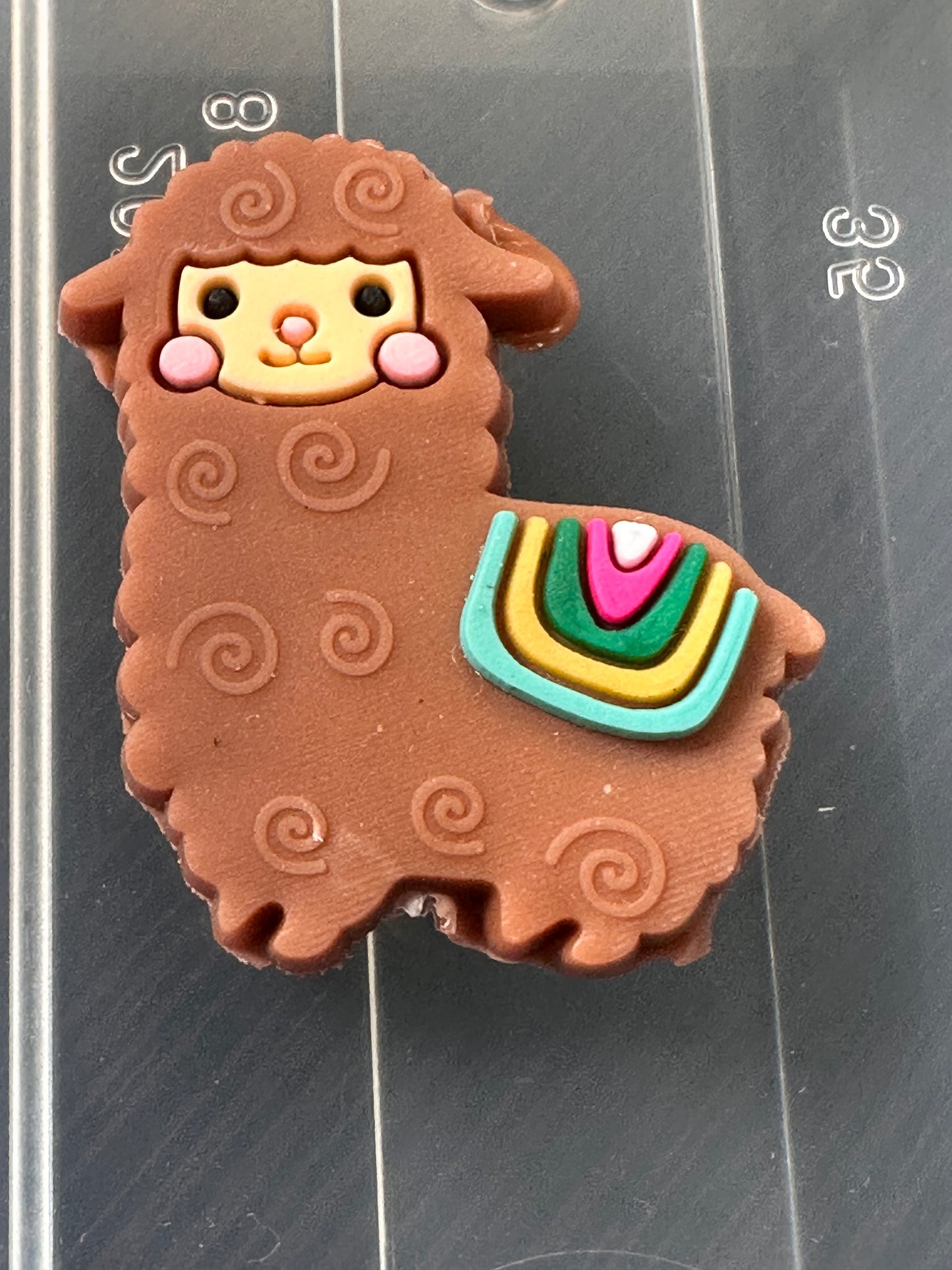 llama Focal Bead/ beadable pen/ Silicone bead/ keychain bead/ llama style #2