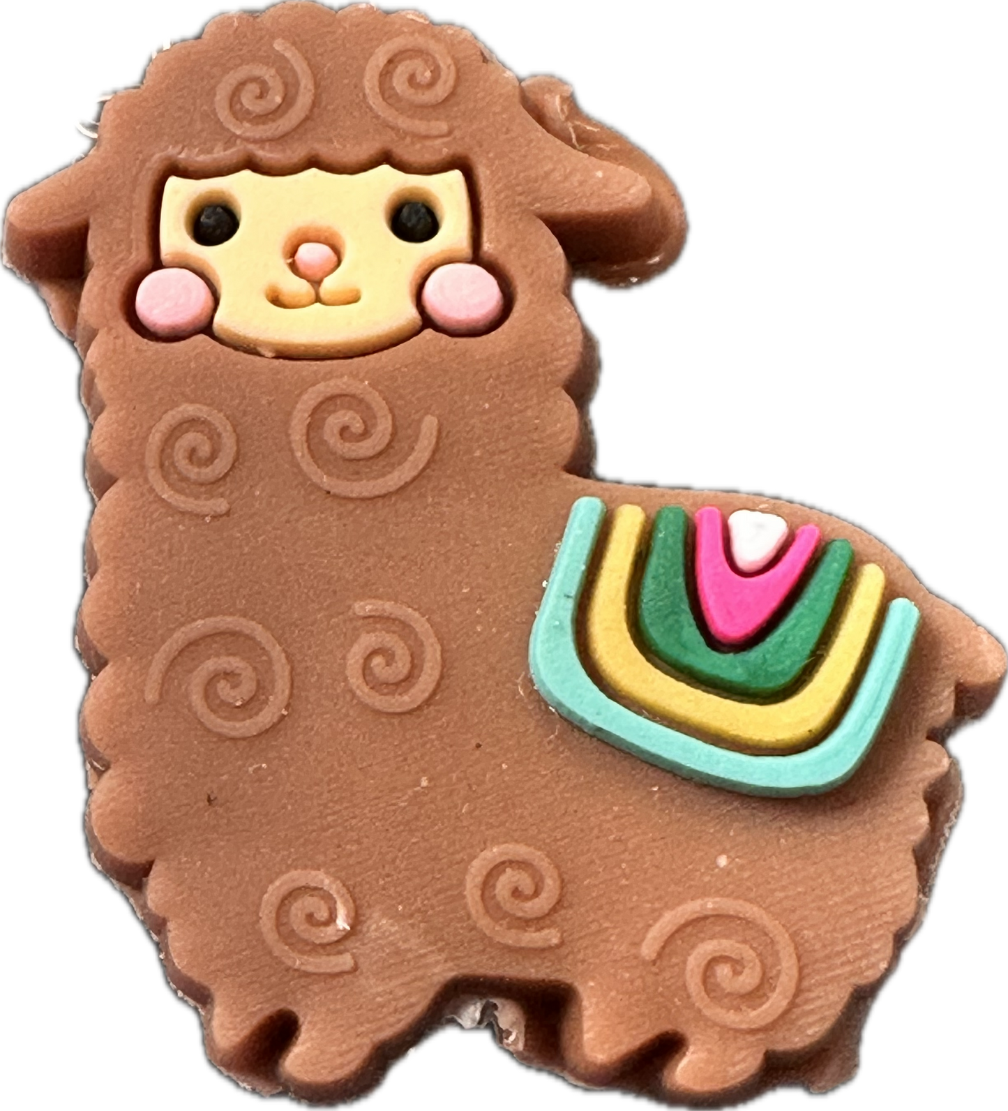 llama Focal Bead/ beadable pen/ Silicone bead/ keychain bead/ llama style #2